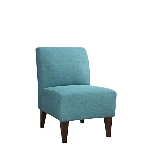 Picket House Furnishings North Accent Slipper Chair - Comfortable Upholstered Living Room Chair for Small Spaces, Bedroom or Office - Perfect for Reading Nook, Lounge Area and Home Decor