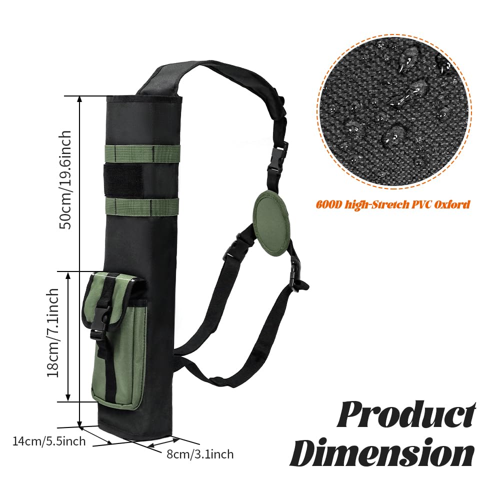 PSKOOK Lightweight Archery Back Quiver - Durable Arrow Holder for Hunting & Target Practice | Perfect for Outdoor Adventures & Competitive Shooting
