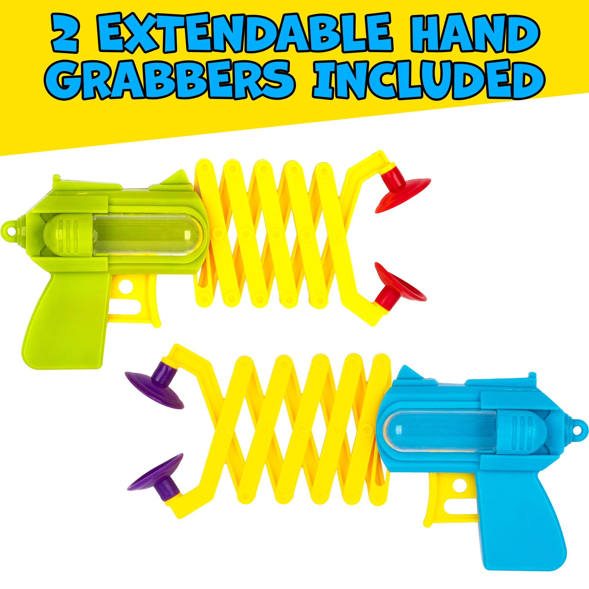 ArtCreativity Extendable Arm Grabber Toys - 2 Pack Kids Reacher Grabber for Boys & Girls | Colorful Robot Arm Toys to Improve Motor Skills | Perfect for Playtime, Classroom Activities & Special Needs Therapy