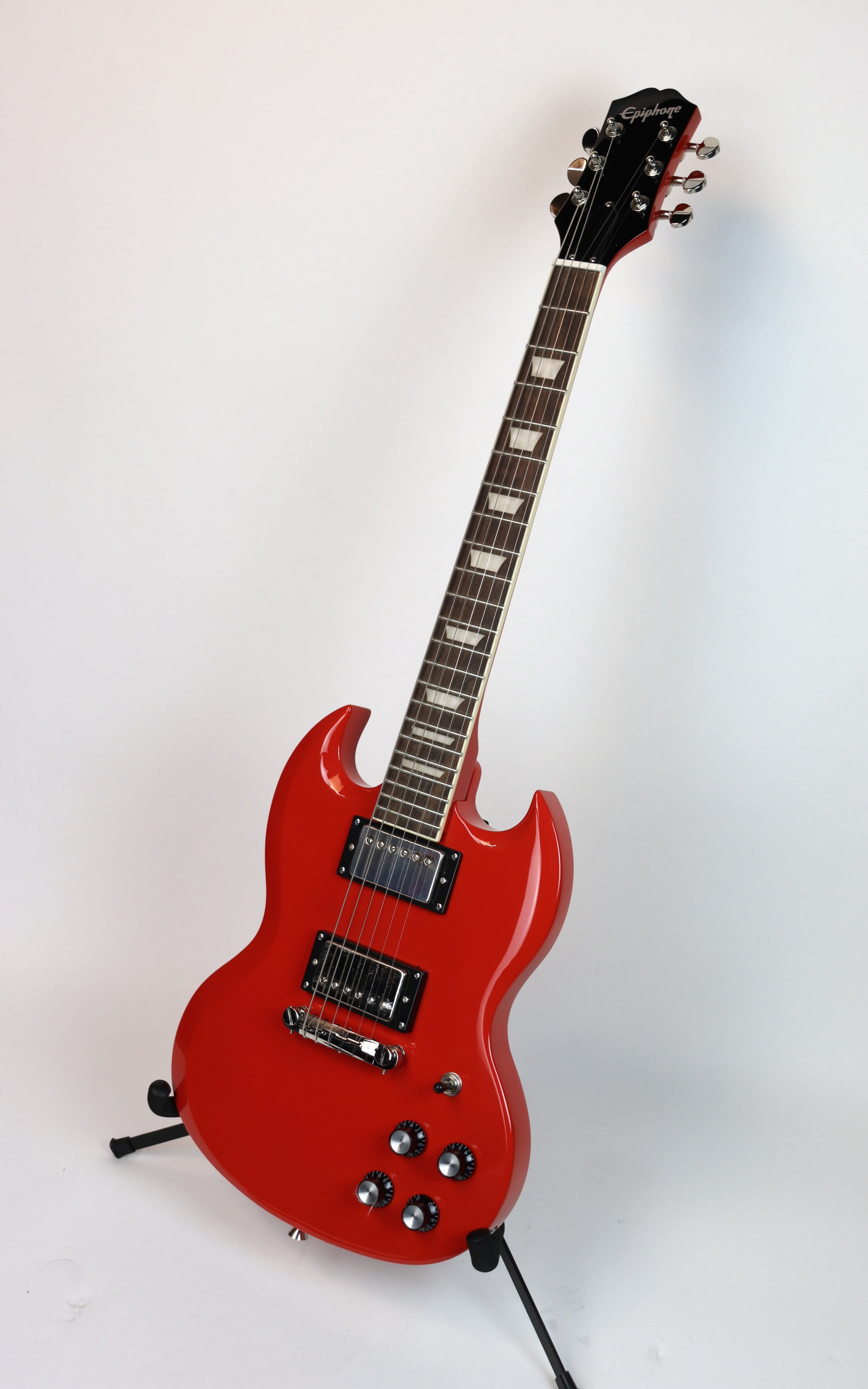 Epiphone Power Players SG Electric Guitar - Lava Red Finish | Rock & Metal Performance Guitar for Stage & Studio