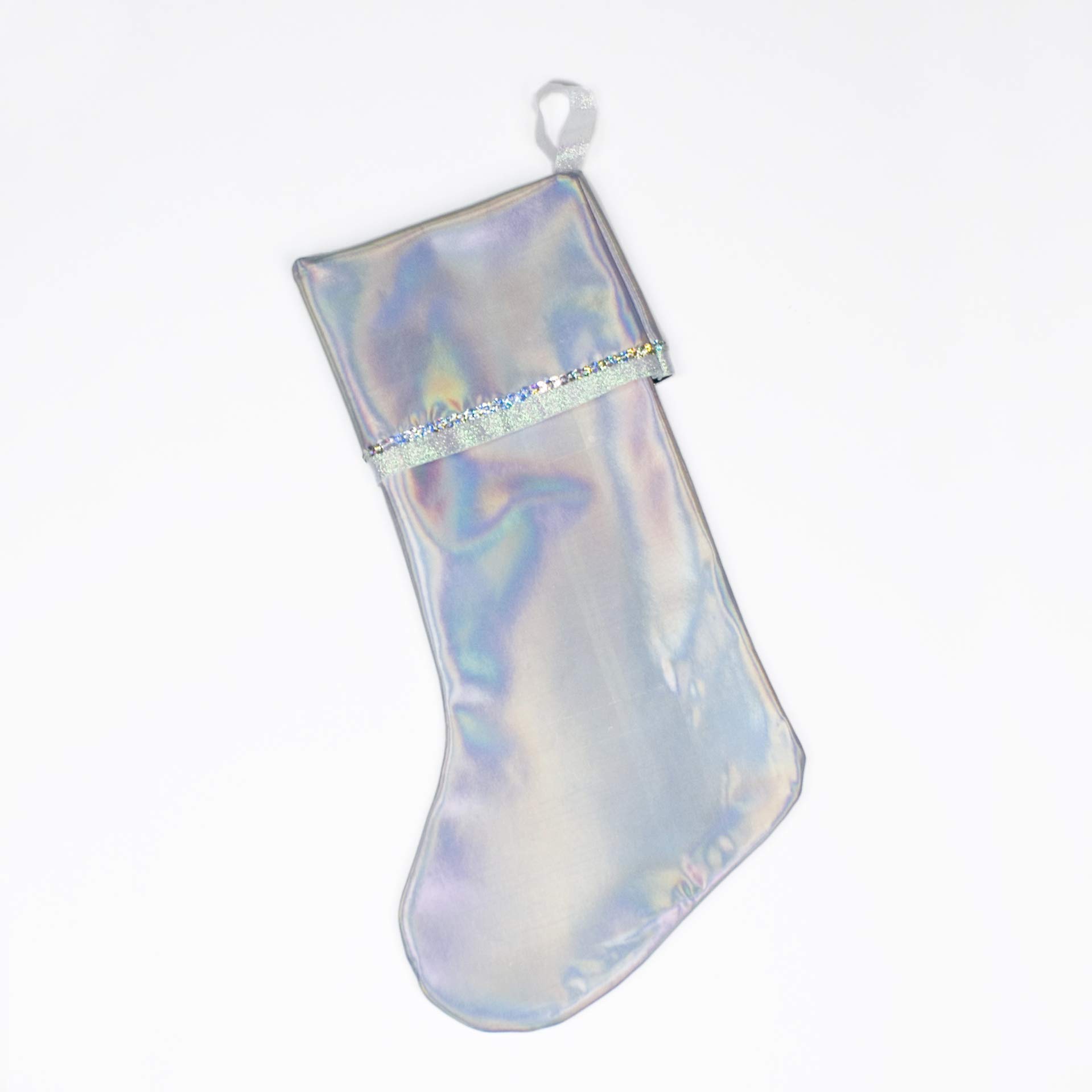 Sparkling Unicorn Christmas Stocking - Holographic Holiday Decor for Teens, Girls & Kids | Perfect for Xmas Tree, Fireplace Mantel & Festive Home Decor