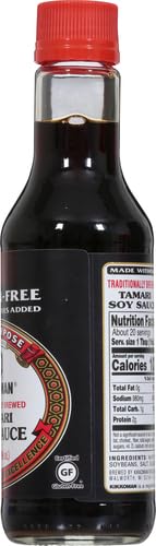 Kikkoman Gluten Free Tamari Soy Sauce - 10 oz Bottle | Premium Japanese Soy Sauce Alternative | Perfect for Sushi, Stir Fry & Asian Cooking