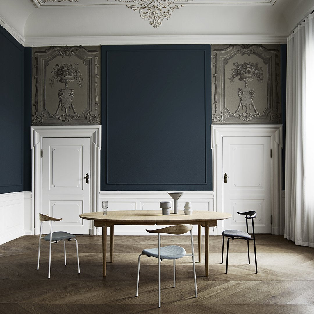 Wegner CH338 Modern Dining Table - Scandinavian Design Wooden Table for Kitchen, Dining Room & Office - Perfect for Small Spaces & Family Gatherings
