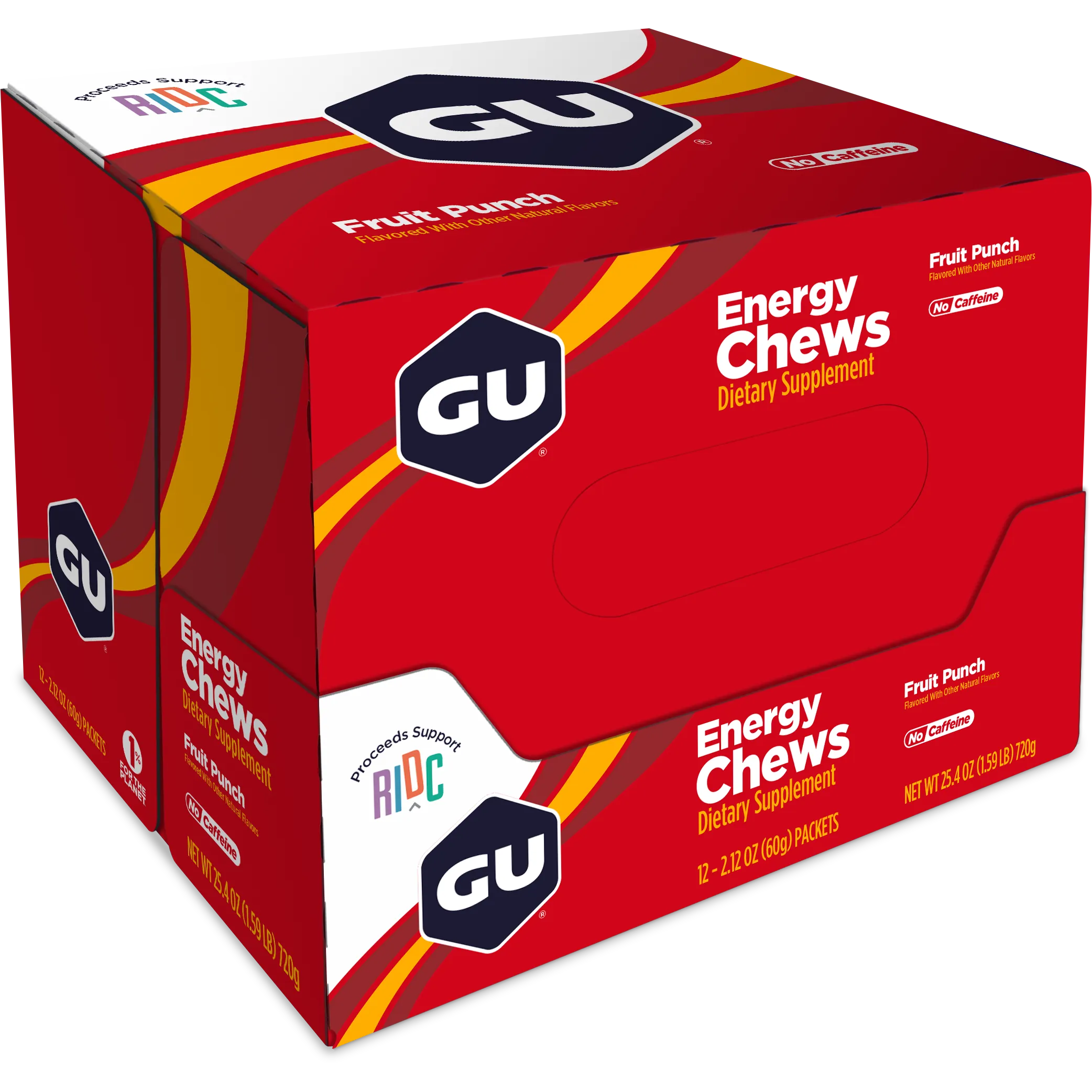 Gu Energy Chews - Natural Energy Gels for Runners, Cyclists & Athletes - Boost Endurance & Performance - Ideal for Marathon, Workout & Outdoor Activities