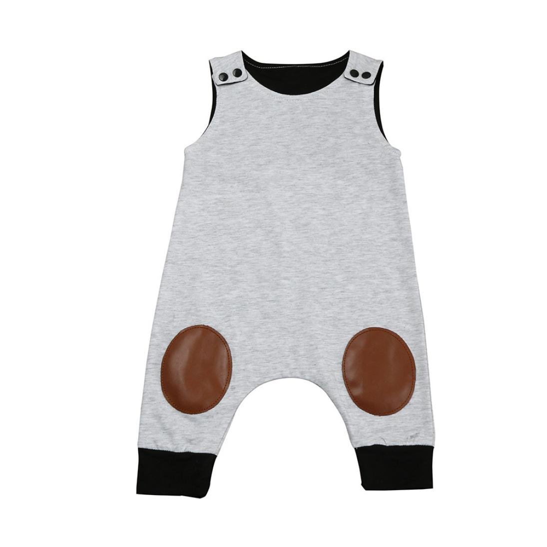Kehen Infant Baby Boy & Girl Sleeveless Button Jumpsuit Romper - Soft Cotton Summer Outfit for Newborns & Toddlers - Perfect for Playtime, Beach Trips & Family Photos