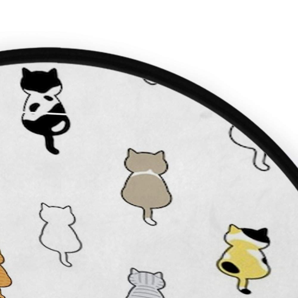 Premium Non-Slip Round Area Rug - Ultra Soft & Absorbent Luxury Home Decor for Living Room, Bedroom, Dining Room - Pet Friendly Cozy Floor Mat for Cats & Dogs - Perfect for High Traffic Areas & Family Gatherings