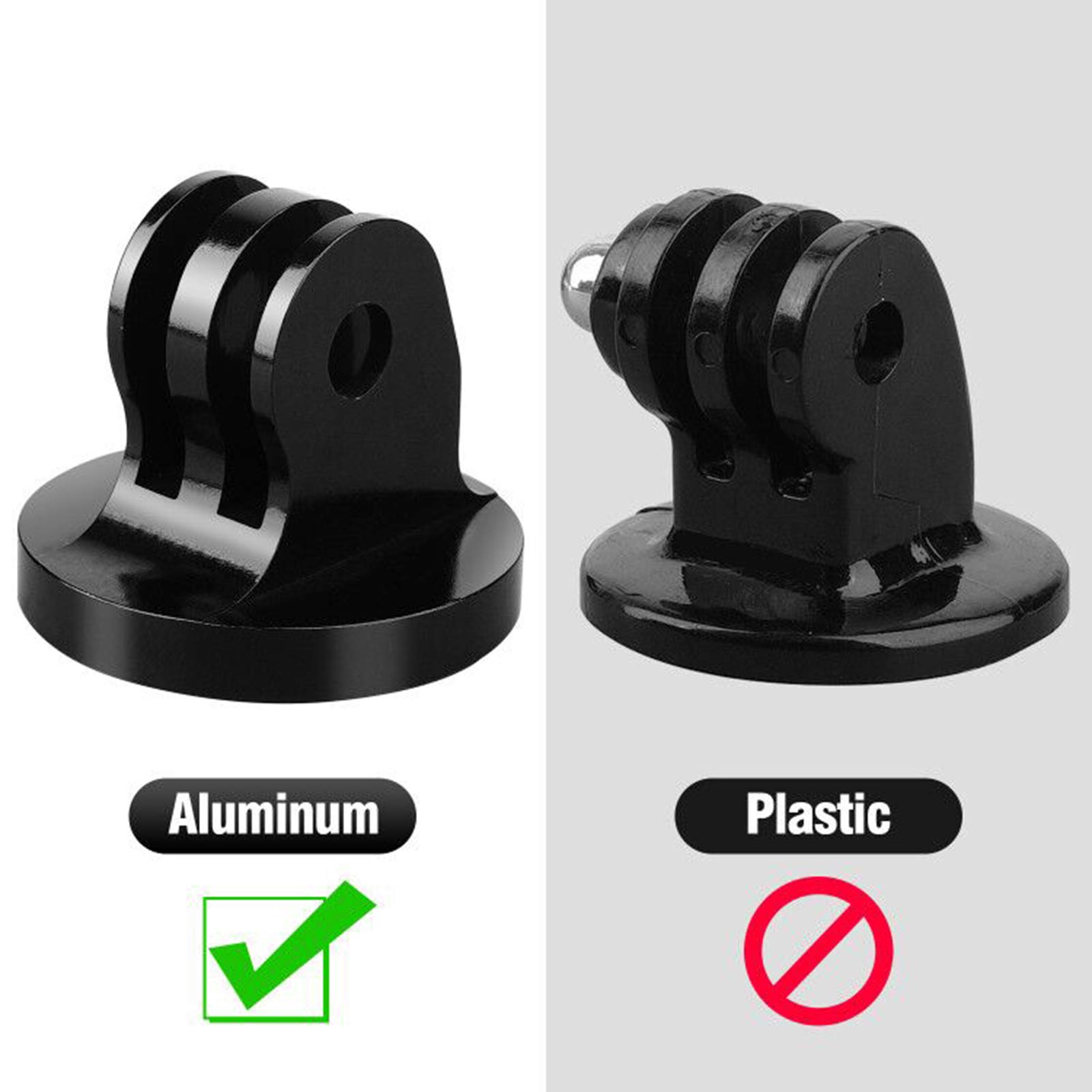 ChromLives Tripod Mount Adapter with Thumb Screw - Compatible with GoPro Hero 11/10/9/8/7/6/5/4, DJI Osmo, SJCam, Xiaoyi Action Cameras - 1/4