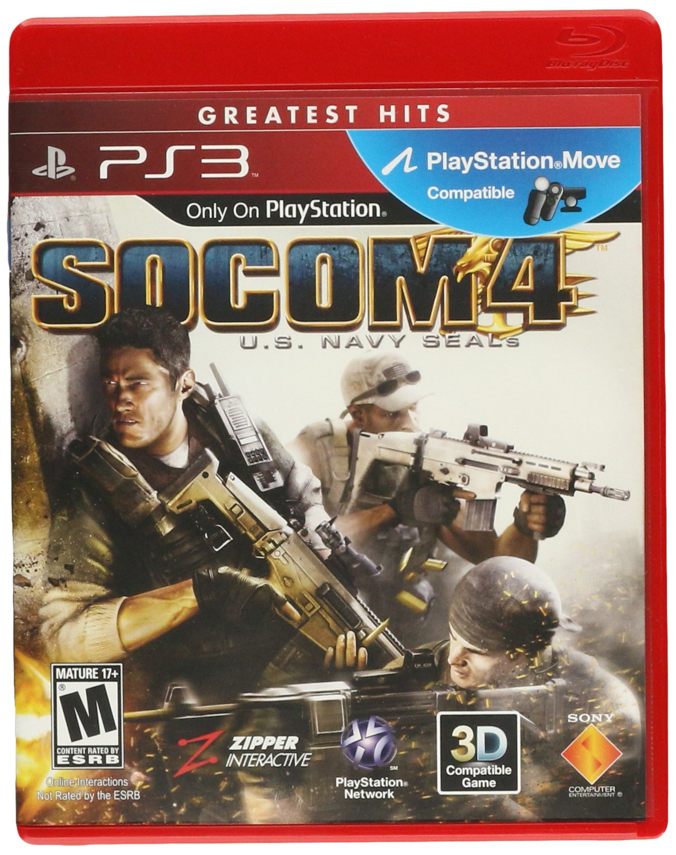 SOCOM 4: U.S. Navy SEALs - PlayStation 3 Game | Tactical Military Shooter for PS3 | Combat Missions & Team Strategy