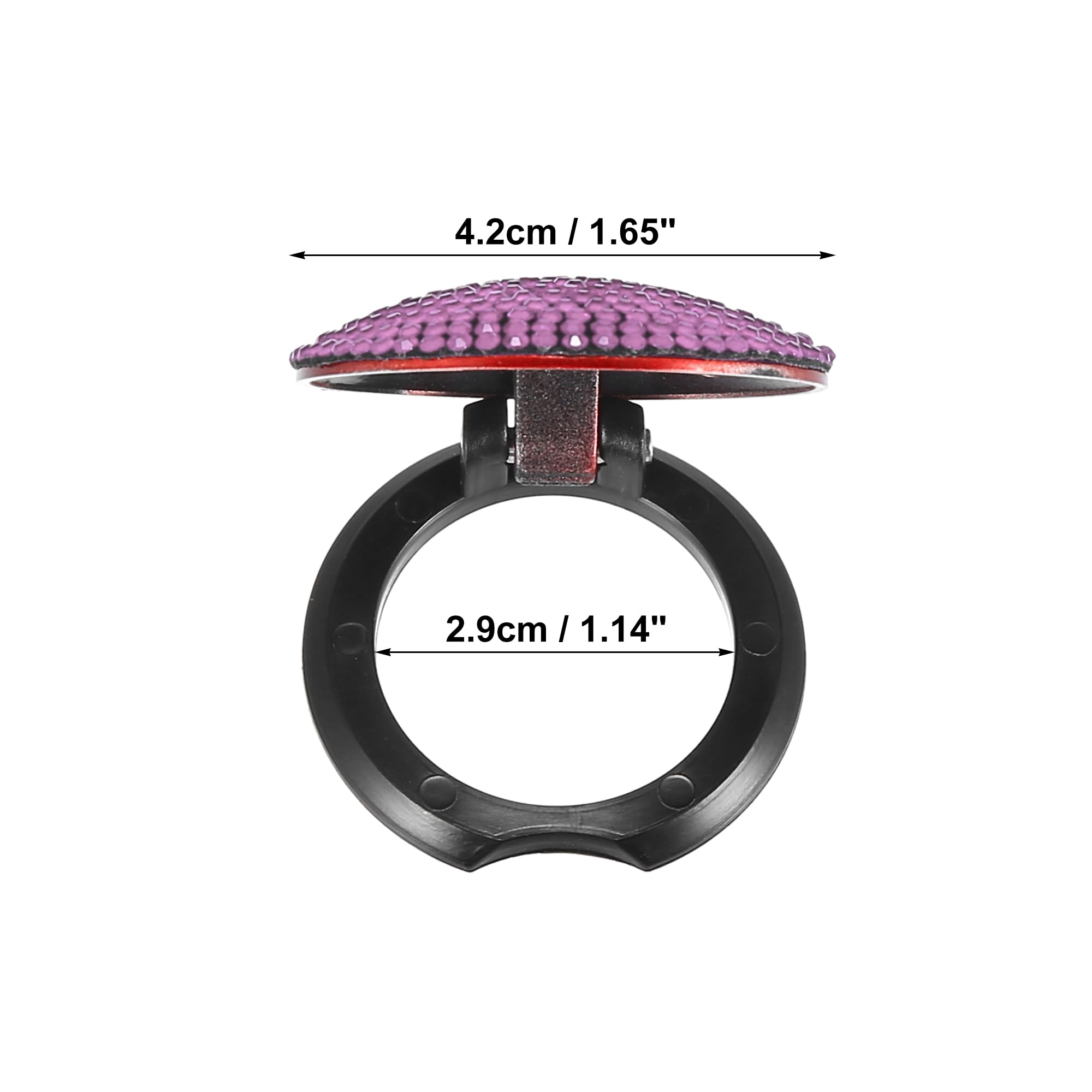 X AUTOHAUX Bling Car Start Stop Engine Button Cover - Pink Rhinestone Anti-Scratch Universal Decorative Ring for Ignition Protection | Stylish Accessory for Cars, SUVs & Trucks | Perfect Gift for Car Enthusiasts