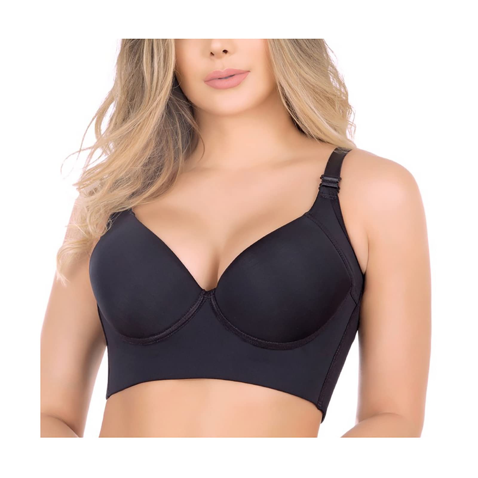 LELEBEAR Filifit Sculpting Uplift Bra - Deep Cup Full Coverage Bra for Back Fat Concealing - Plus Size Shapewear Bra for Women | Perfect for Everyday Wear, Workouts & Special Occasions