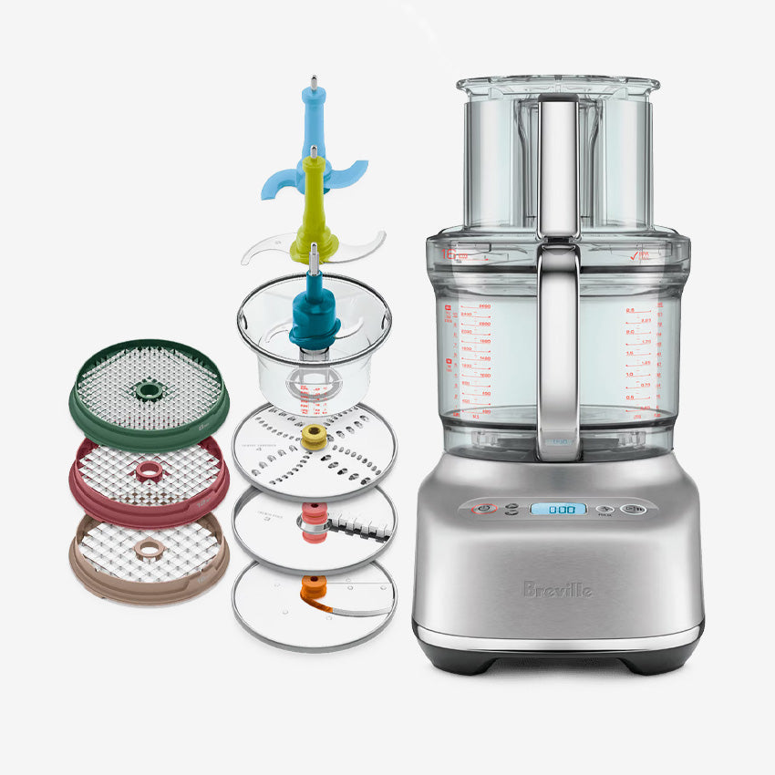 Breville Paradice 16 Food Processor - Powerful 16-Cup Capacity for Chopping, Slicing & Shredding | Perfect for Meal Prep, Baking & Large Family Cooking