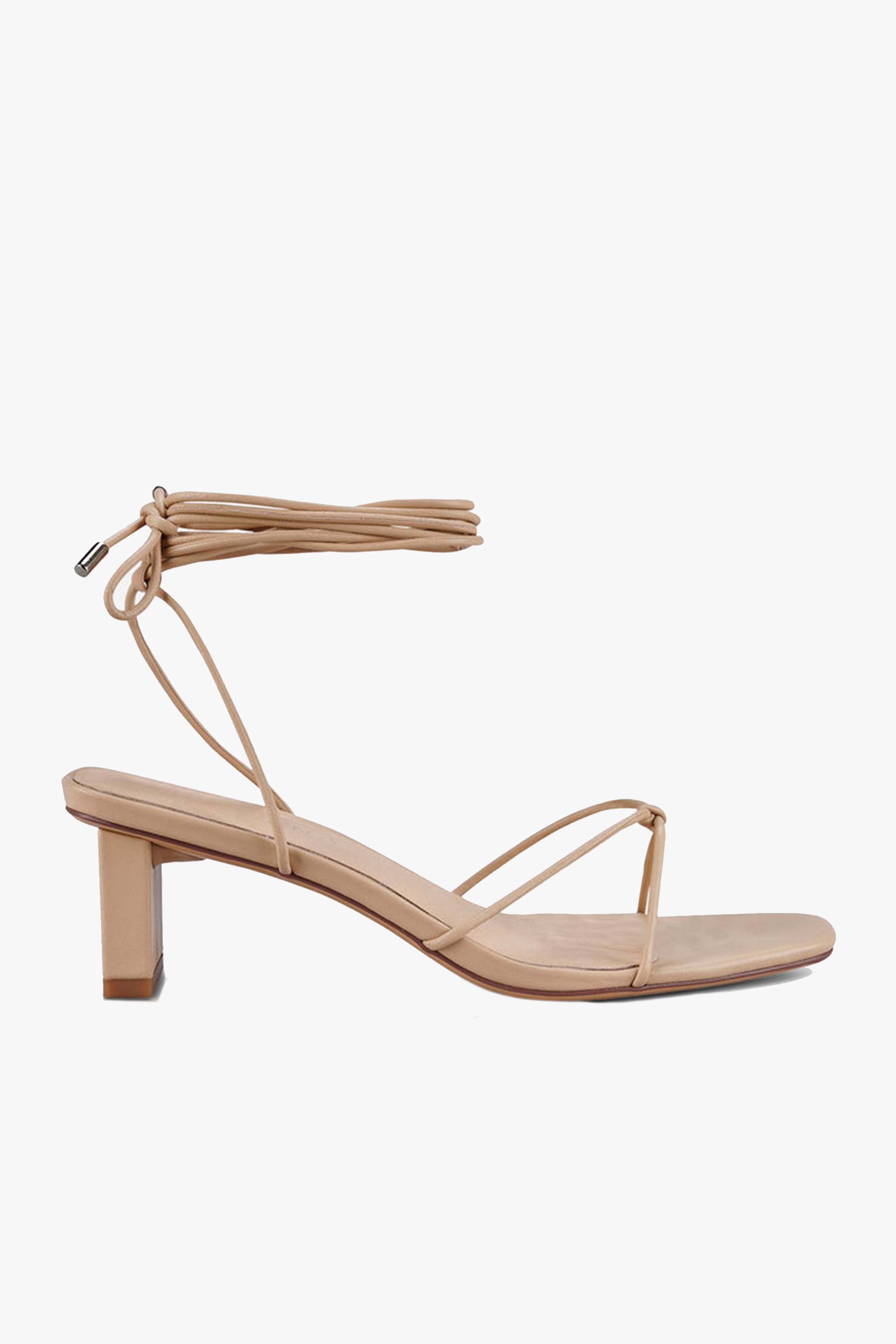 Honey Neutral Ankle Strap Mid Heel Sandals for Women - Comfortable Summer Wedding & Party Shoes - Perfect for Bridal, Cocktail Events & Date Nights
