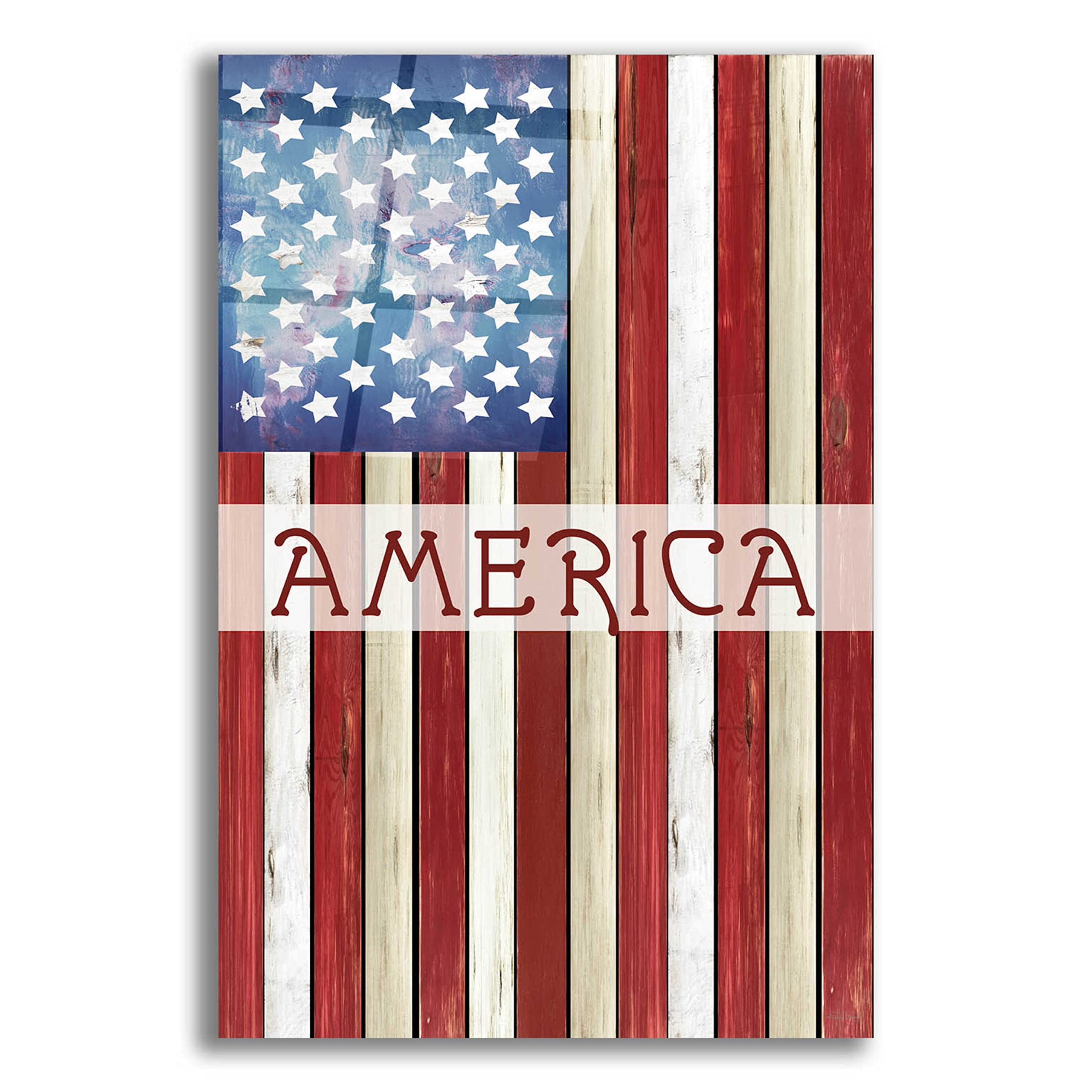 Epic 'American Flag' Acrylic Glass Wall Art by Cindy Jacobs - 16