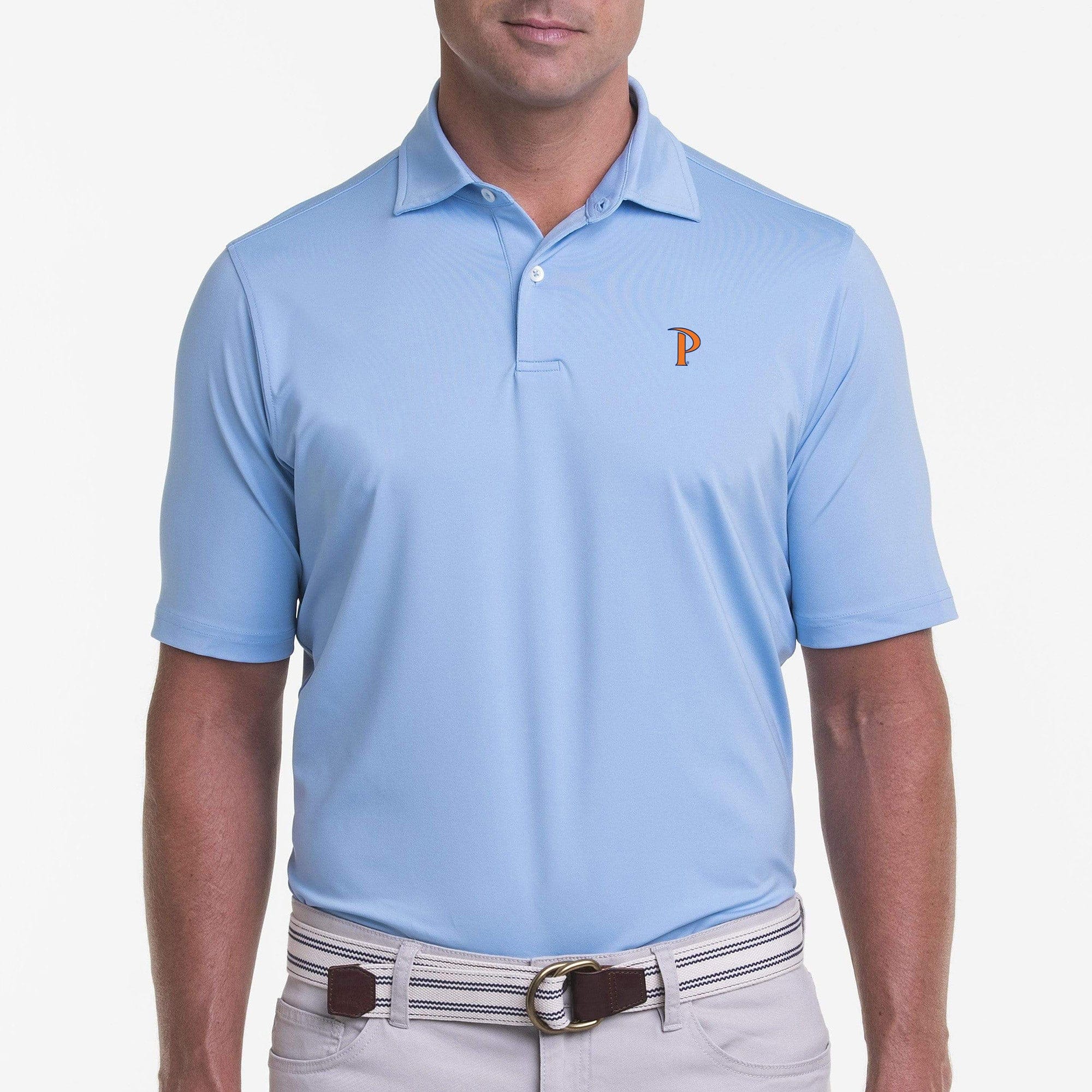 Pepperdine University USA Tournament Solid Tech Jersey Polo Shirt - Men's Breathable Quick-Dry Performance Golf & Tennis Polo - Collegiate Apparel for Sports & Casual Wear