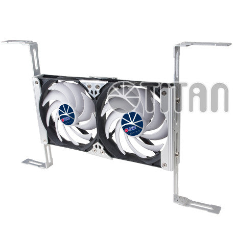 Titan 120mm Dual Multi-Purpose Rack Mount Cooling Fans - High Performance Computer Case & Server Cooling Solution for Gaming PC, Data Center & Home Office Use