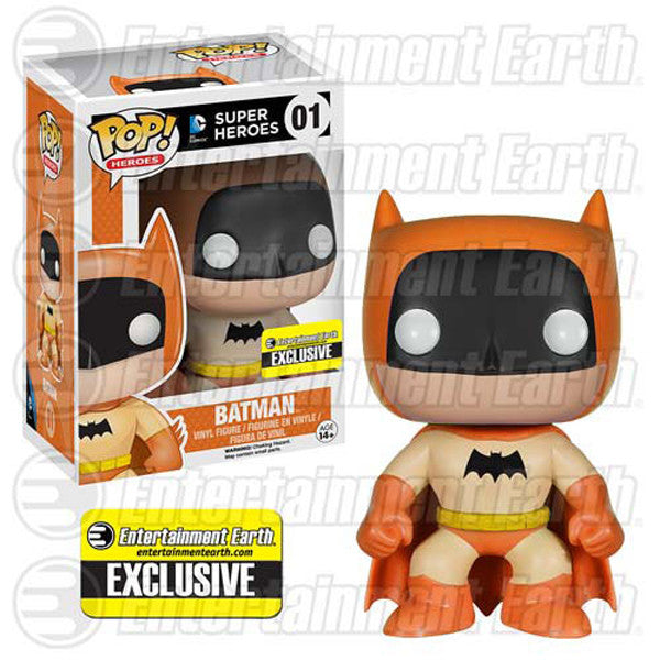 DC Universe Pop! Vinyl Figure - Orange Batman 75th Anniversary Rainbow Edition [Entertainment Earth Exclusive] - Collectible Funko Pop for DC Fans, Home Decor & Gift Idea