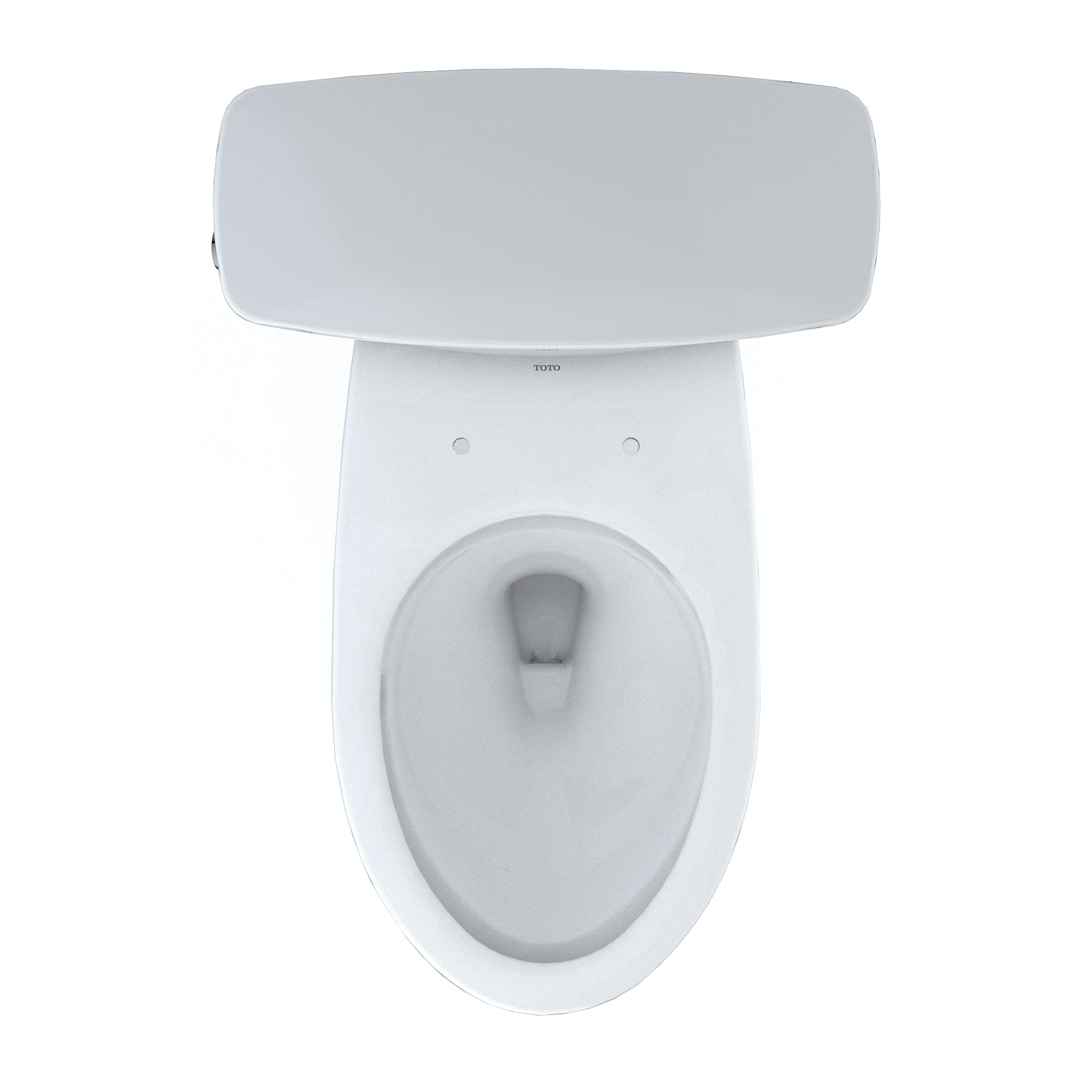 TOTO Drake Transitional Two-Piece Elongated Toilet 1.28 GPF Universal Height with TORNADO FLUSH Technology, 10-Inch Rough-In and CEFIONTECT Coating - Cotton White (CST786CEFG.10#01) - Perfect for Modern Bathrooms, Water-Efficient Homes & ADA-Compliant Spaces