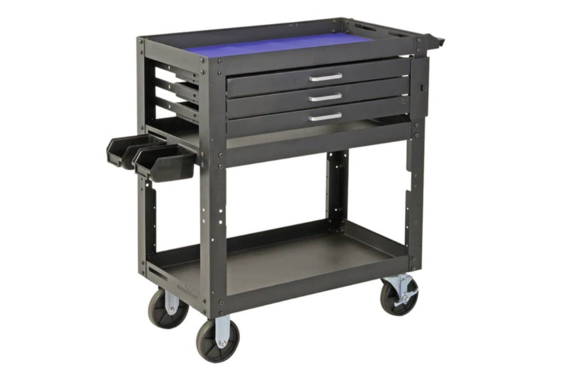 AIKO 150kg Heavy Duty 3-Drawer Workbench with Storage | Model TB ME150 | Perfect for Garage, Workshop & Home DIY Projects