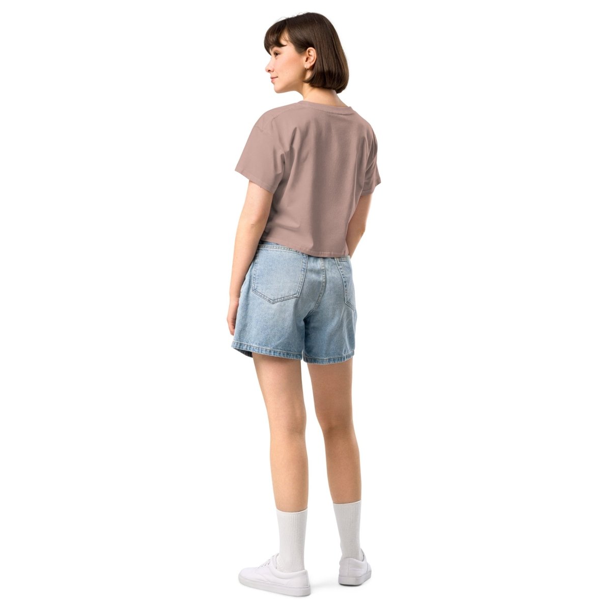ONE DAY AT A TIME - Women's Short Sleeve Crop Top | Casual Summer Fashion | Perfect for Yoga, Beach & Everyday Wear