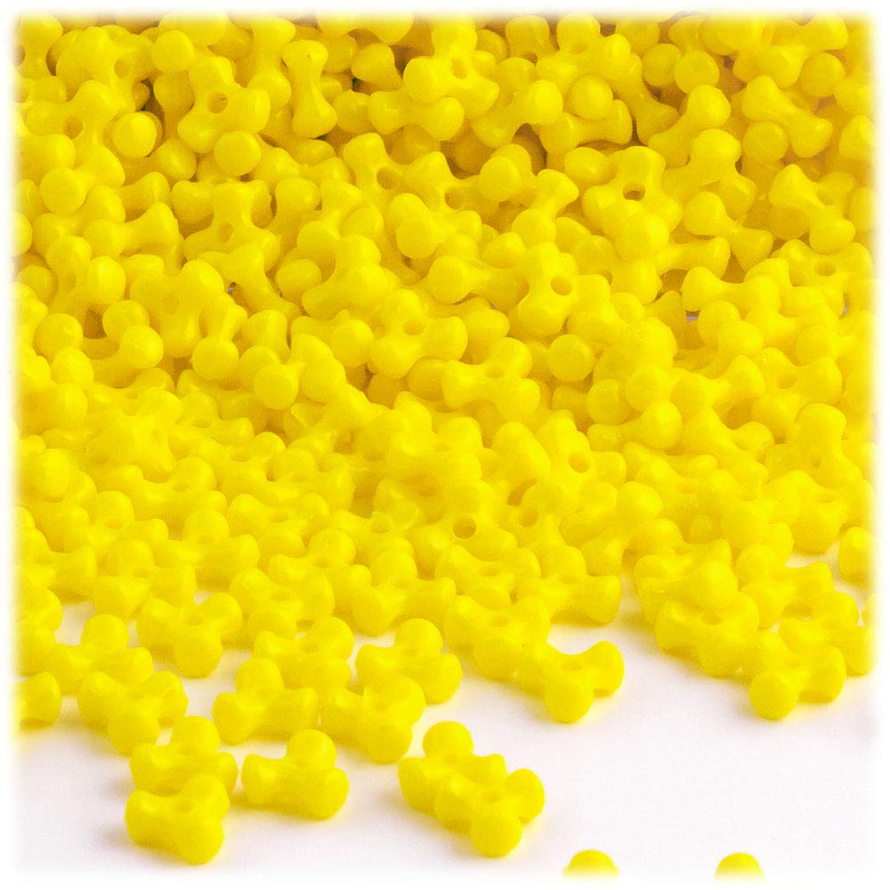 200-Piece White 10mm Opaque Tri Beads for Jewelry Making, DIY Crafts, and Bracelet Designs - Bulk Plastic Beads for Kids and Adults