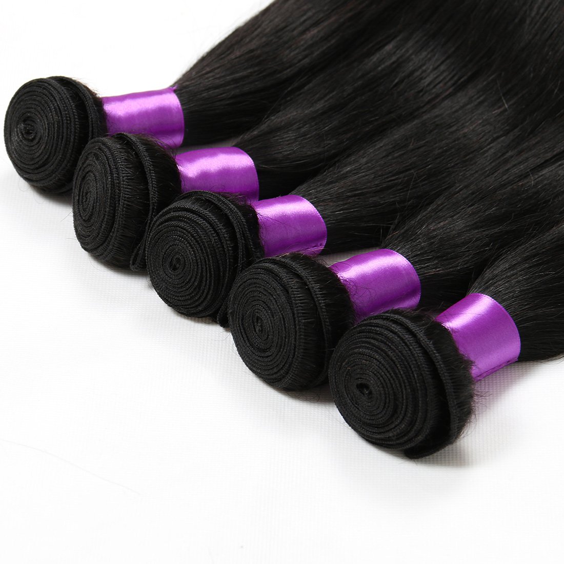 100% Virgin Brazilian Straight Human Hair Extensions - Unprocessed 4-Piece Weave Set (20 22 24 26 Inches) | Natural Black Hair for Styling, Lengthening & Volumizing | Perfect for Daily Wear, Parties & Special Occasions