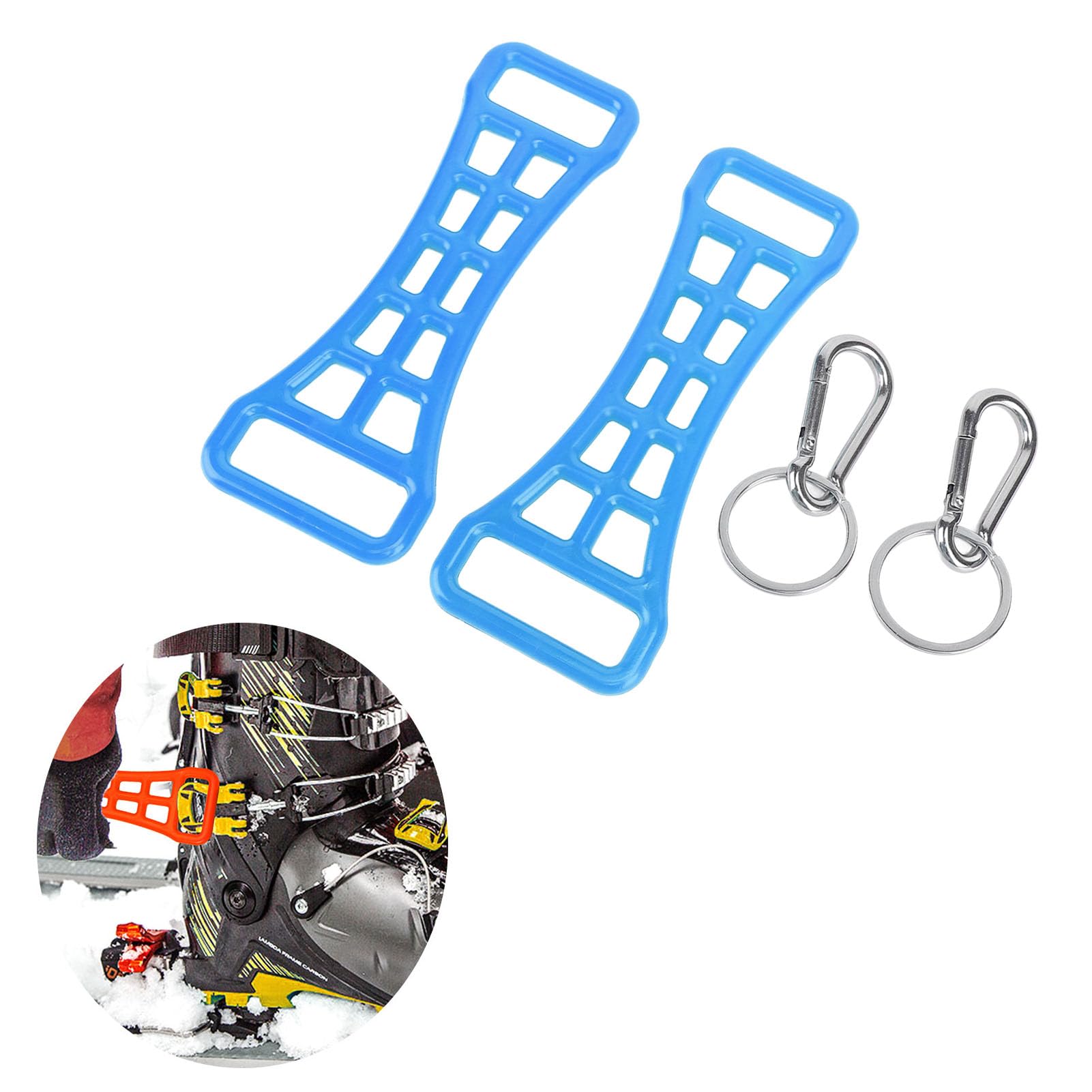 2-Pack Ski Boot Buckle Assist Tool - Adjustable Buckle Extender for Ski Boots - Multifunctional Skiing Accessory for Easy Fastening - Perfect for Skiers & Snowboarders (Ideal for Cold Weather & Mountain Sports)