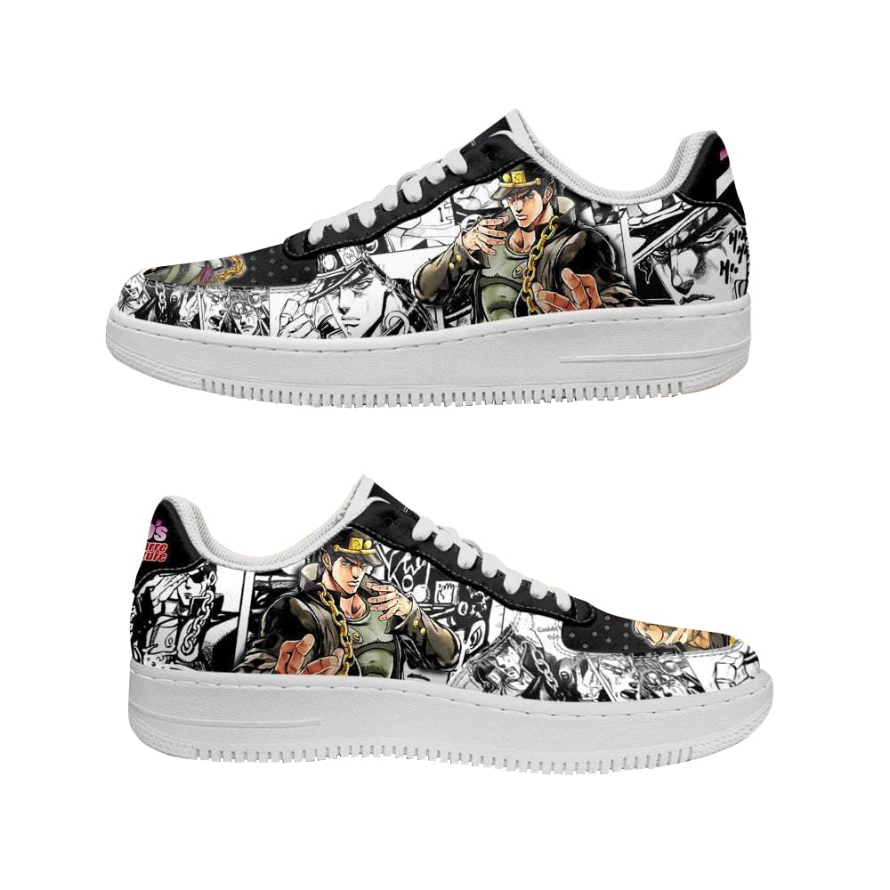 JoJo's Bizarre Adventure Bruno Bucciarati & Dio Brando Cosplay Shoes - Custom 3D Printed Anime Sneakers for Giorno & Guido Mista - Unisex Fashion Gift for Men & Women - Perfect for Conventions, Halloween & Anime Themed Parties