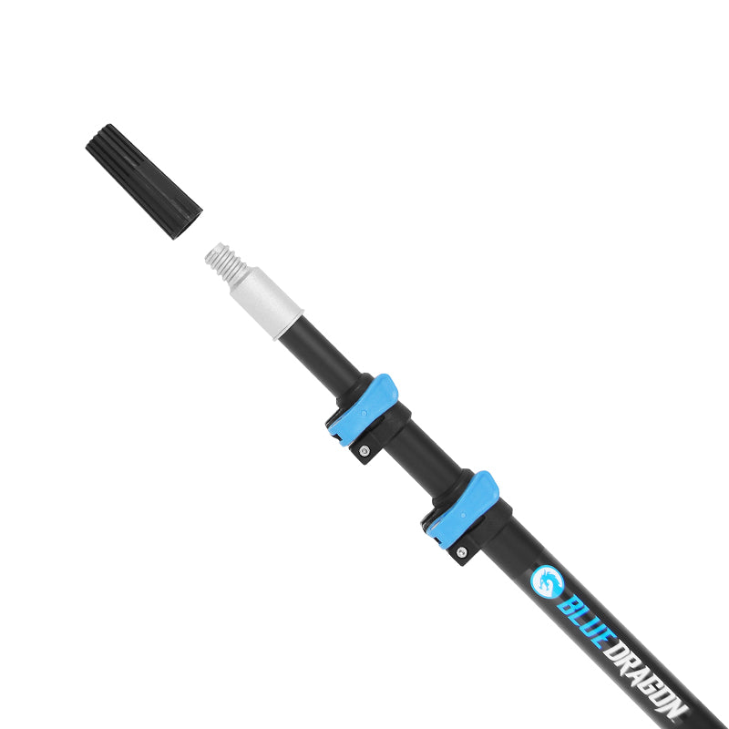 Blue Aluminum Extension Poles for Painting, Cleaning & Maintenance - Adjustable Telescopic Pole for Windows, Walls & Ceilings - Lightweight & Durable for Indoor/Outdoor Use