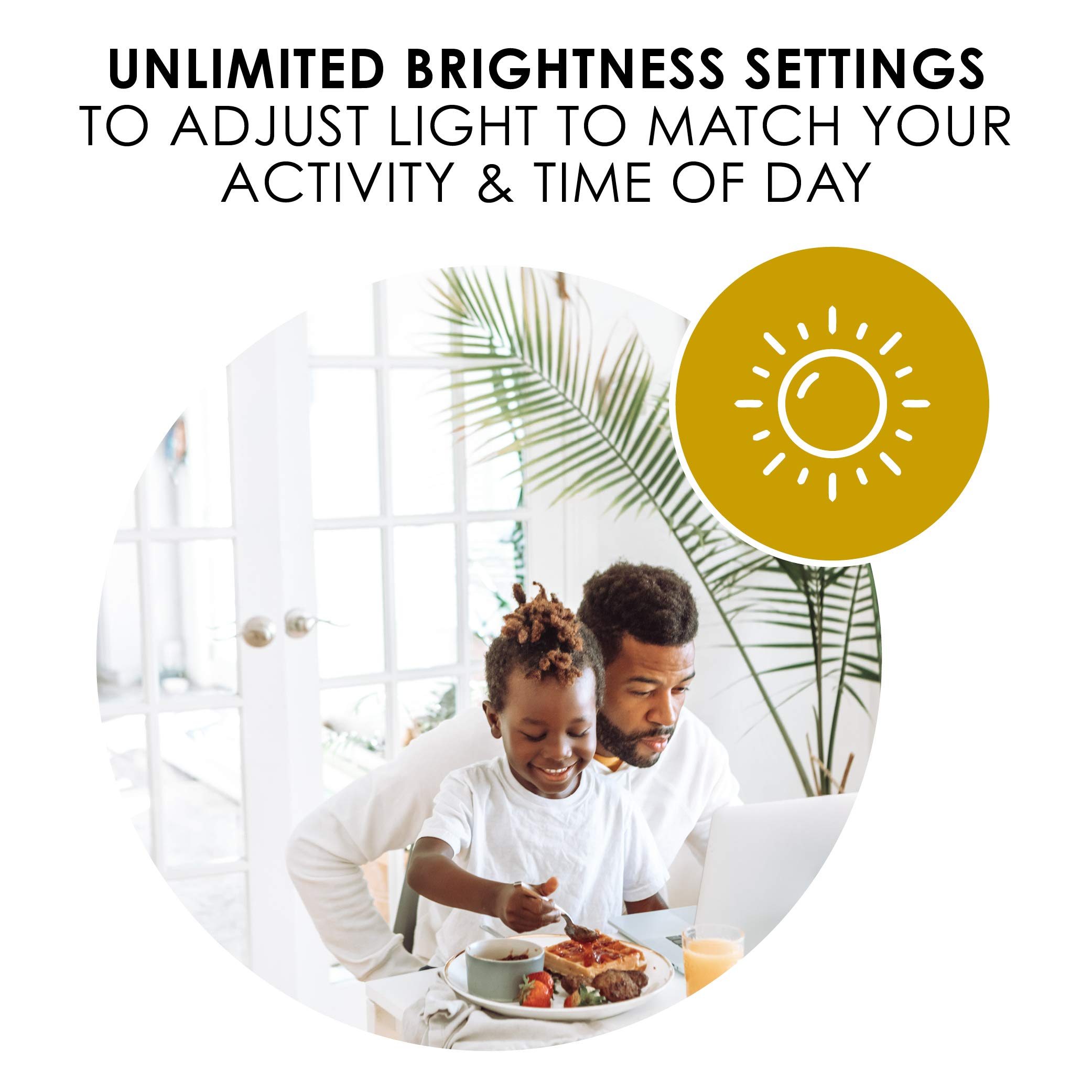 Adesso Smart Home Circadian LED Wall Light with Smart Switch - Alexa Compatible, Certified for Humans Device - Perfect for Bedroom, Living Room & Home Automation