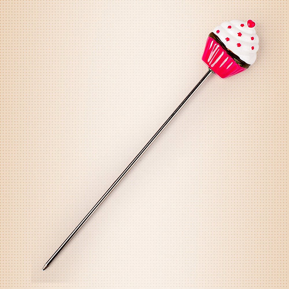 2-Pack Stainless Steel Cake Tester Probe - Long Baking Skewer Tool for Cakes, Bread, Pastries, Cookies & Muffins | Perfect for Home Bakers & Professional Chefs | Essential Kitchen Baking Accessory