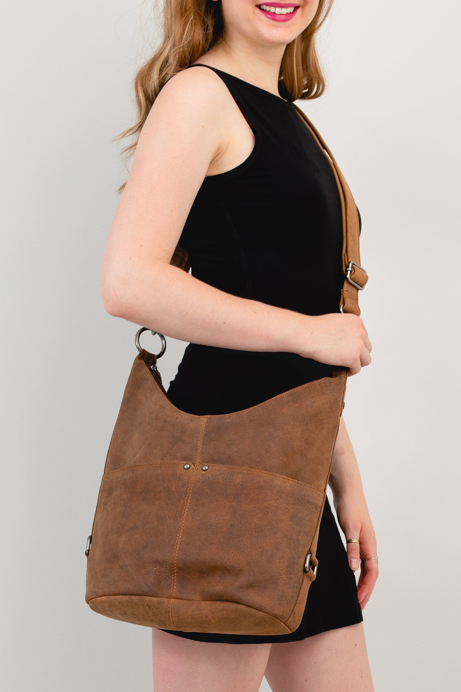 Adrian Klis 2793 Genuine Buffalo Leather Handbag for Women - Stylish & Durable Crossbody Bag for Work, Travel & Everyday Use