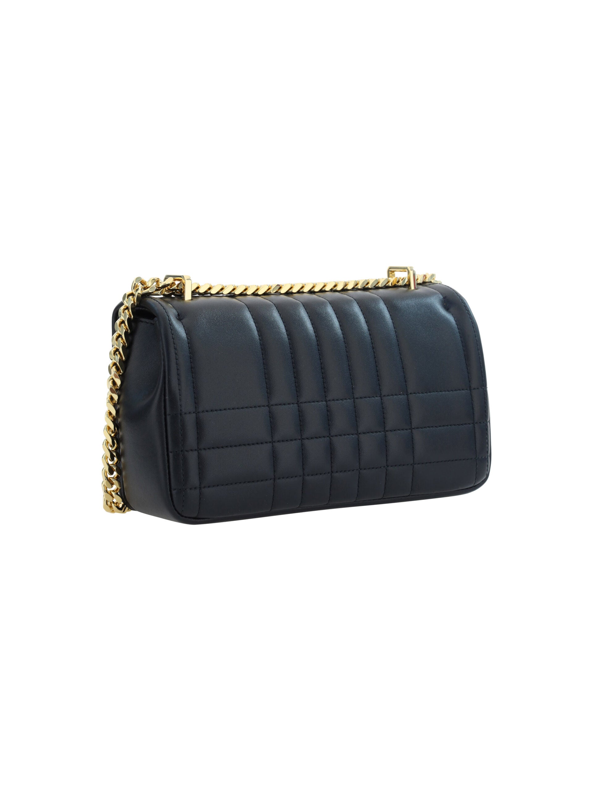 Burberry Quilted Leather Small Lola Shoulder Bag with Chain Strap in Black | 2024 Collection | Perfect for Work, Evening Out & Luxury Fashion Accessory