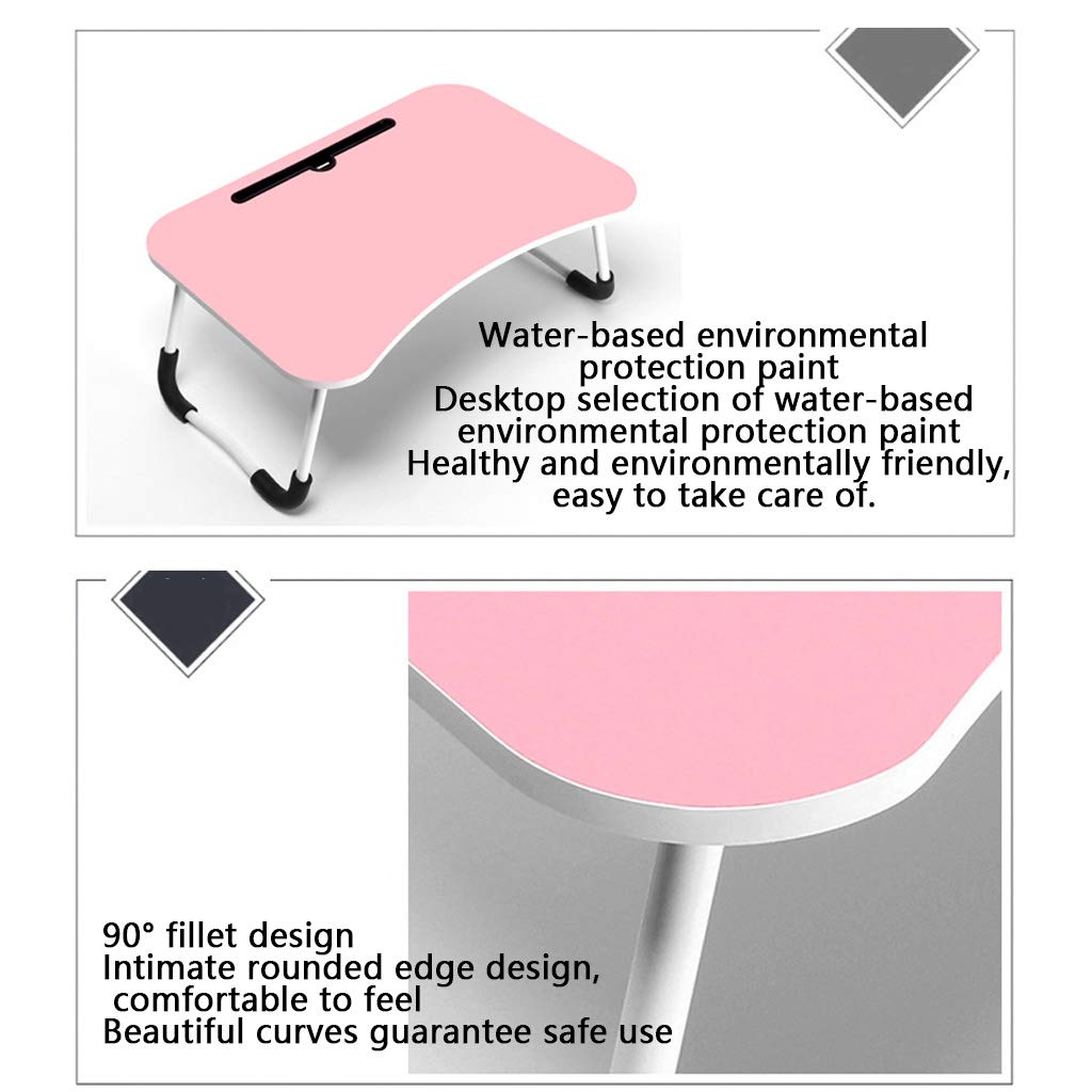 Portable Laptop Desk for Bed & Sofa - Adjustable Folding Lap Stand for Notebook, Breakfast Tray, Reading Holder - Perfect for Home Office, Dorm, Floor & Couch Use