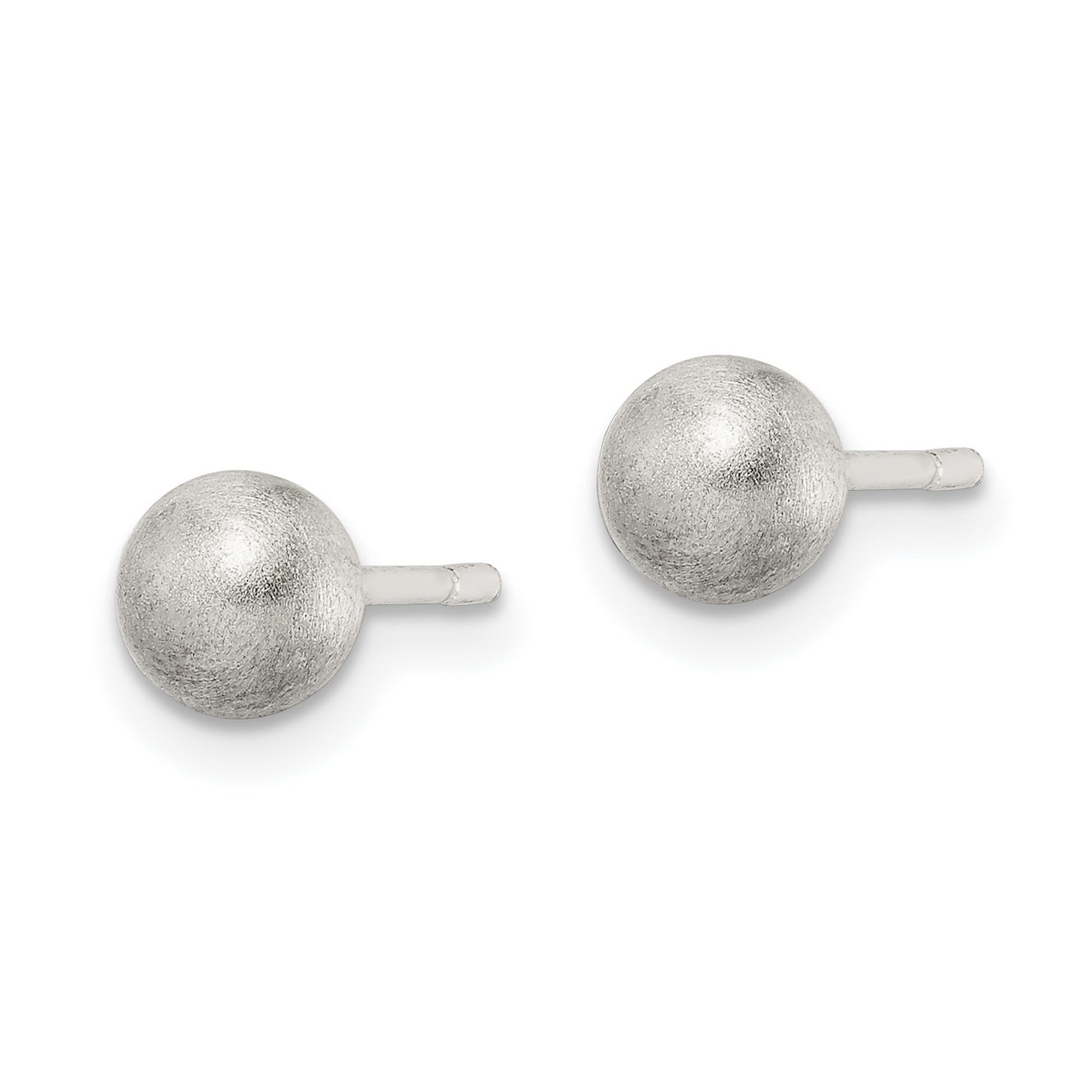 Sterling Silver Polished Laser-Cut Post Earrings 5x5mm - Elegant Minimalist Stud Earrings for Women, Perfect for Everyday Wear, Office & Special Occasions