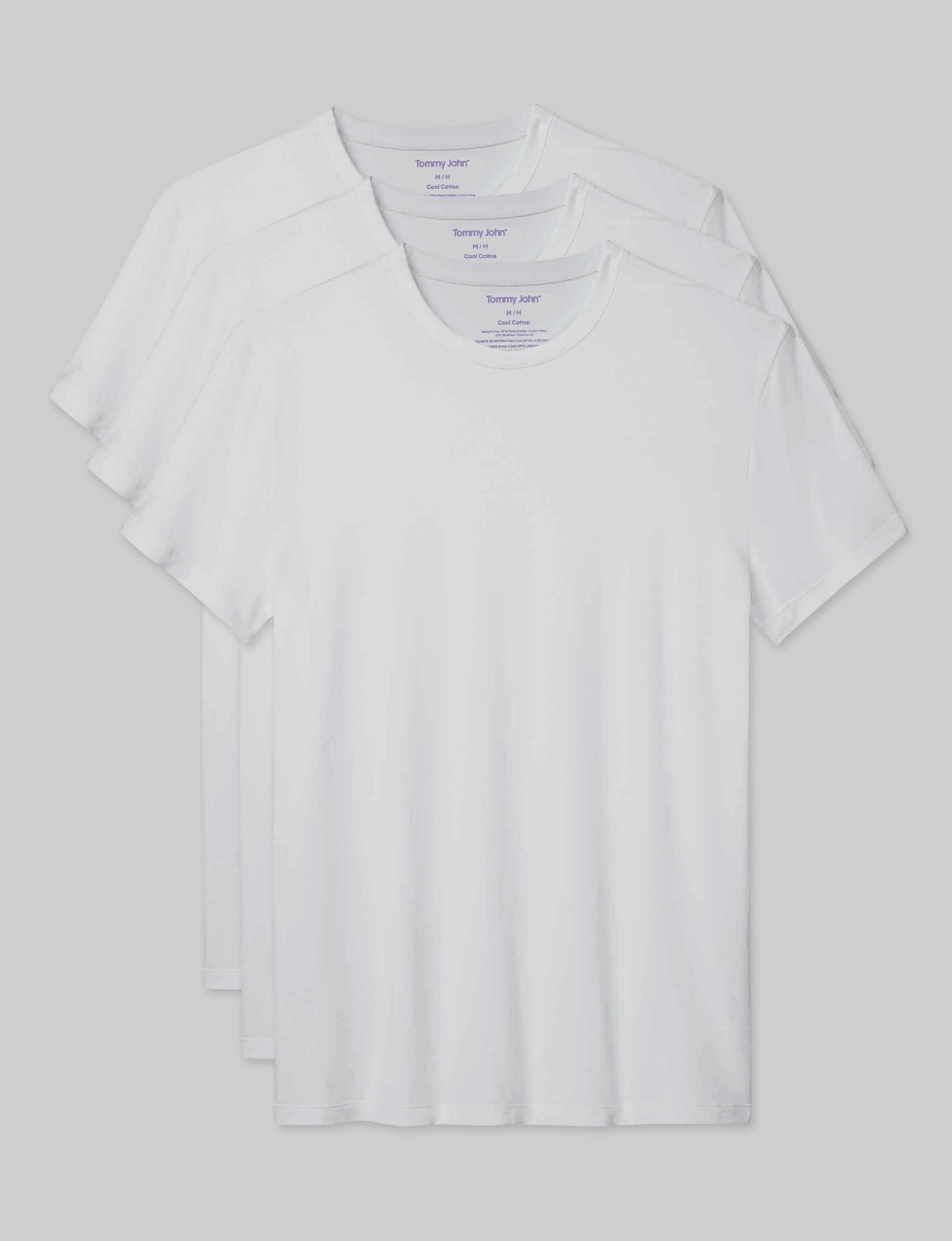 Premium Cotton Crew Neck Undershirt 3-Pack - Soft, Breathable & Comfortable for Men - Perfect for Layering, Casual Wear & Everyday Use