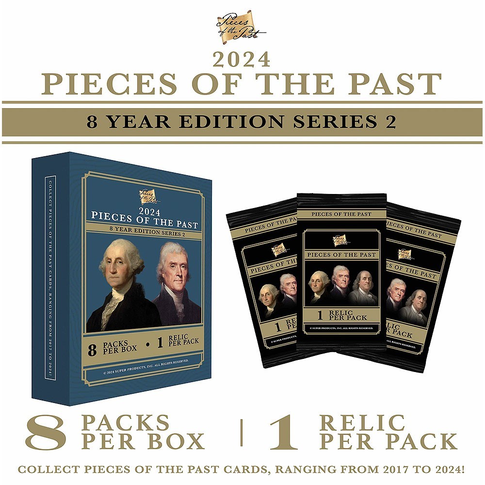 2024 Pieces of the Past 8-Year Collectible Series 2 Trading Card Box - Perfect for Collectors, Gift Giving & Card Game Enthusiasts