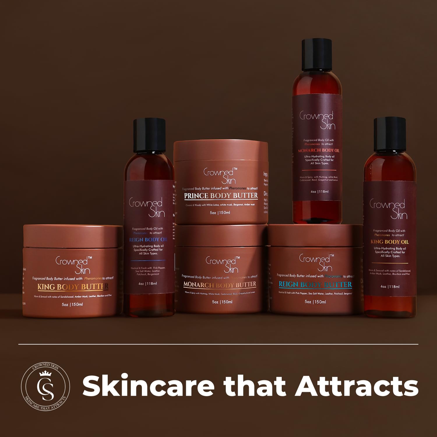 Reign Cologne Body Butter & Body Oil Set - Fresh Pink Pepper & Bergamot Scent | Organic Shea & Mango Butter Moisturizer | Long-Lasting Fragrance for Dry Skin | Perfect for Daily Hydration & Gift Sets