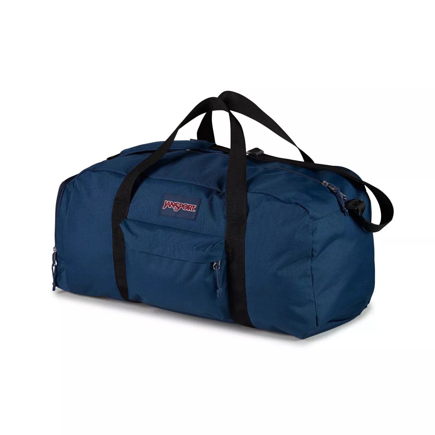 JanSport Weekender Large Duffel Bag - 50L Travel Duffel with Shoulder Strap, Water-Resistant Navy Blue Gym Bag for Men & Women - Perfect for Weekend Trips, Gym, Sports & Travel
