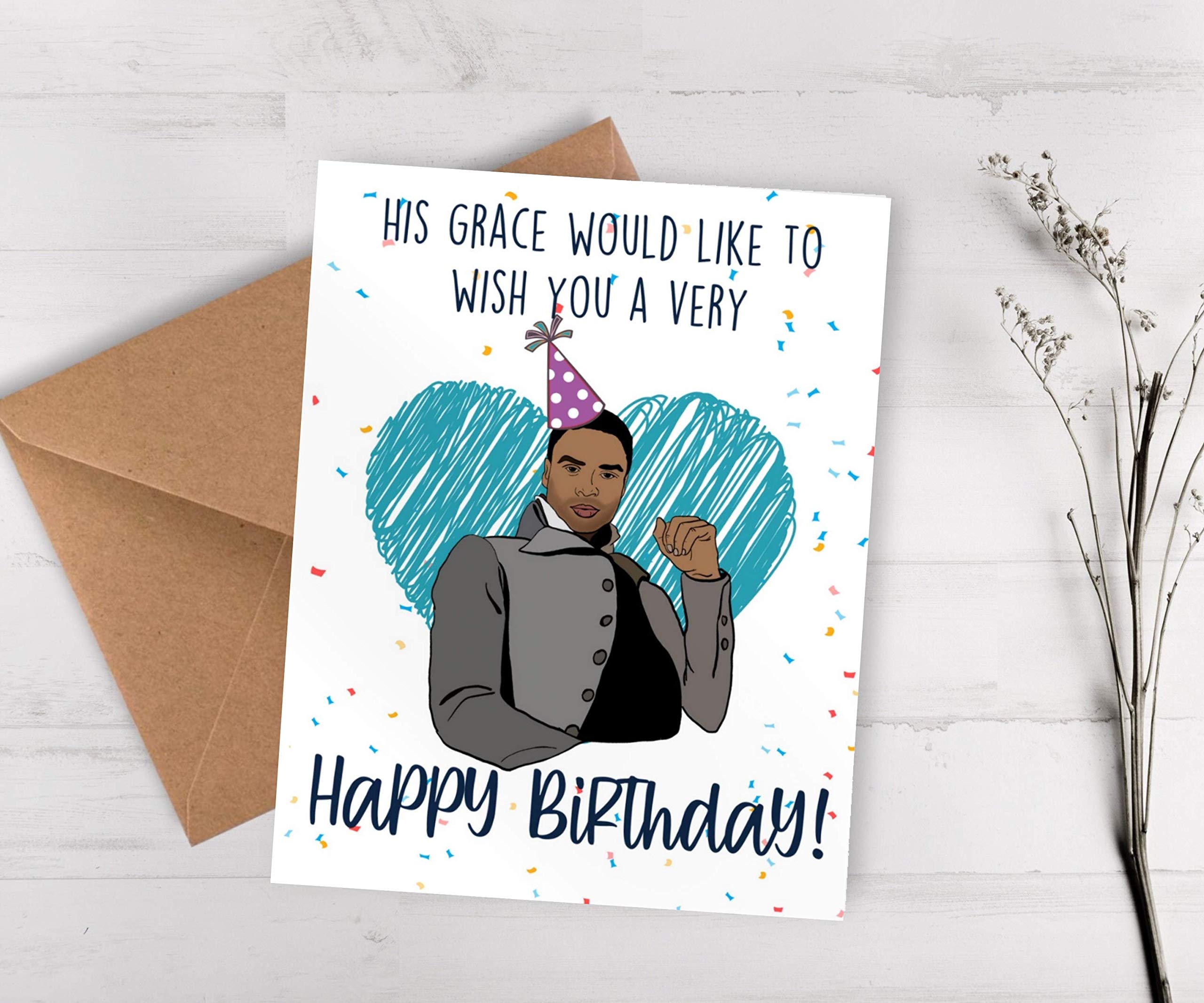 BALOR The Duke Bridgerton-Inspired Funny Birthday Card for Her & Him - Custom Greeting Card for Best Friend - Perfect for TV Show Fans & Special Occasions