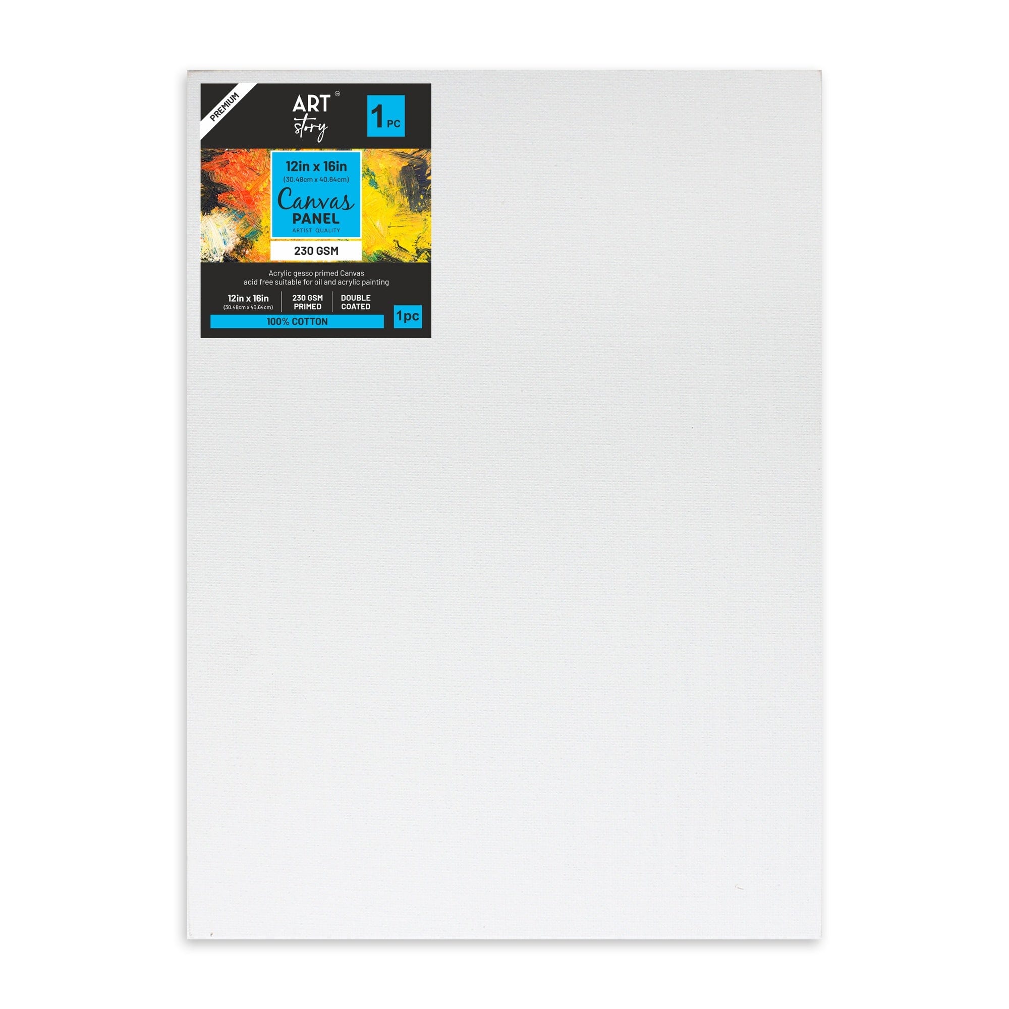 Premium Canvas Panel Art Board for Painting - High-Quality Stretched Cotton Canvas for Artists - Perfect for Acrylic, Oil & Watercolor Painting - Home & Studio Art Supplies