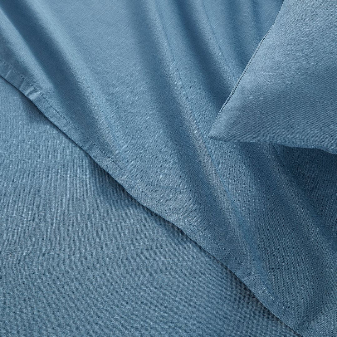 Premium Bamboo & Linen Bed Sheet Set - Queen & King Size | Ultra Soft, Breathable & Eco-Friendly Luxury Bedding | Perfect for Hot Sleepers & Sustainable Home Decor