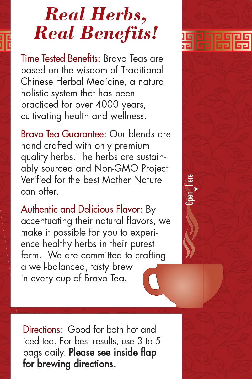 Bravo Tea Astragalus Herbal Tea - Caffeine Free, 20 Tea Bags - Immune Support & Relaxation for Daily Wellness