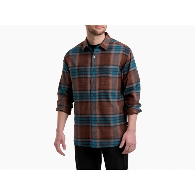 Men's Fugitive Flannel Shirt - Soft Plaid Button-Up Shirt for Men, Casual & Outdoor Wear - Perfect for Hiking, Camping and Fall Fashion