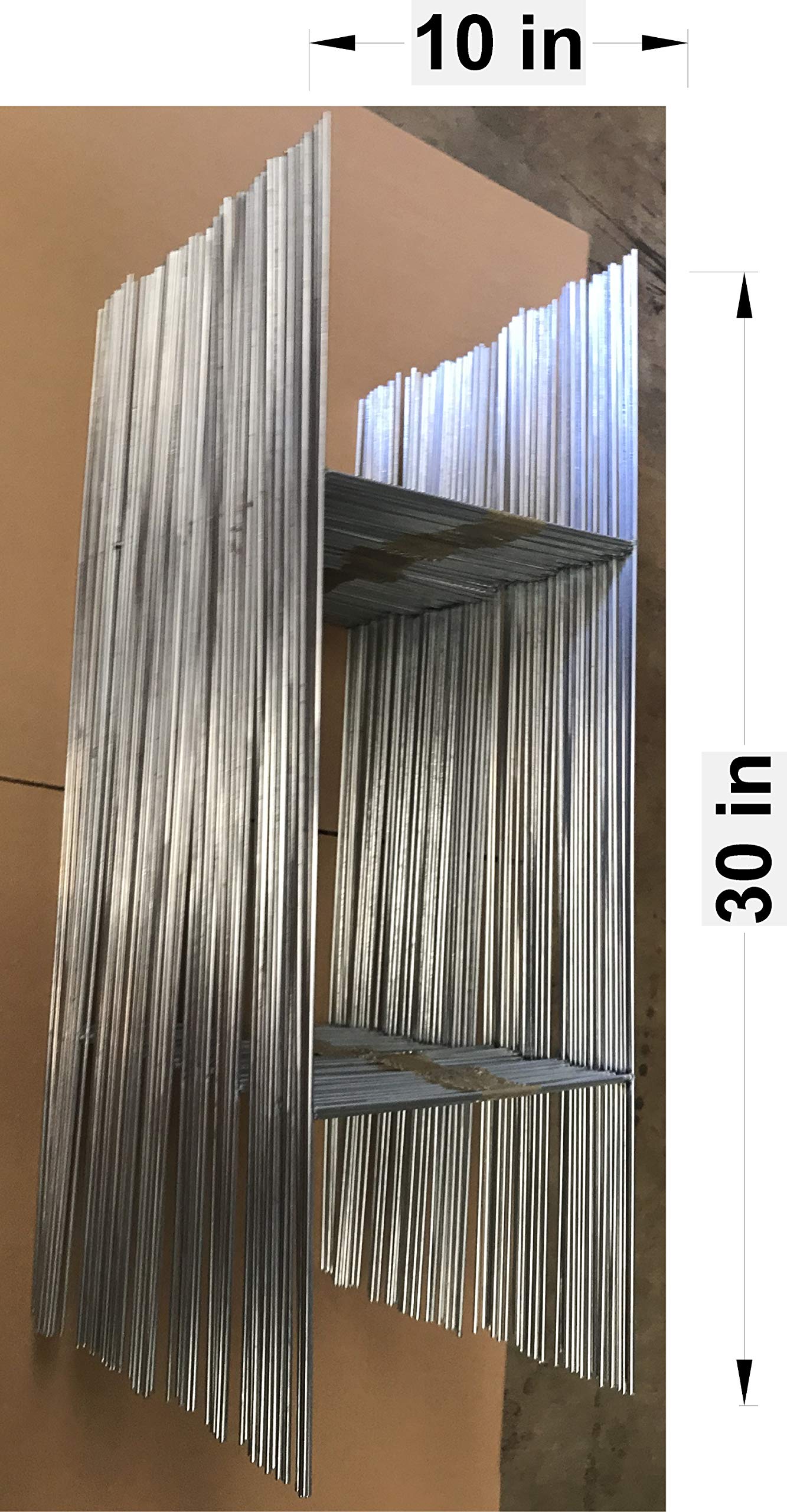100 Pack - 30'' x 10'' Yard Sign Stakes for 4mm/5mm Corrugated Plastic Signs | Heavy Duty Sign Holders for Outdoor Advertising, Real Estate, Political Campaigns & Events | Same Day Shipping (100Stake30)