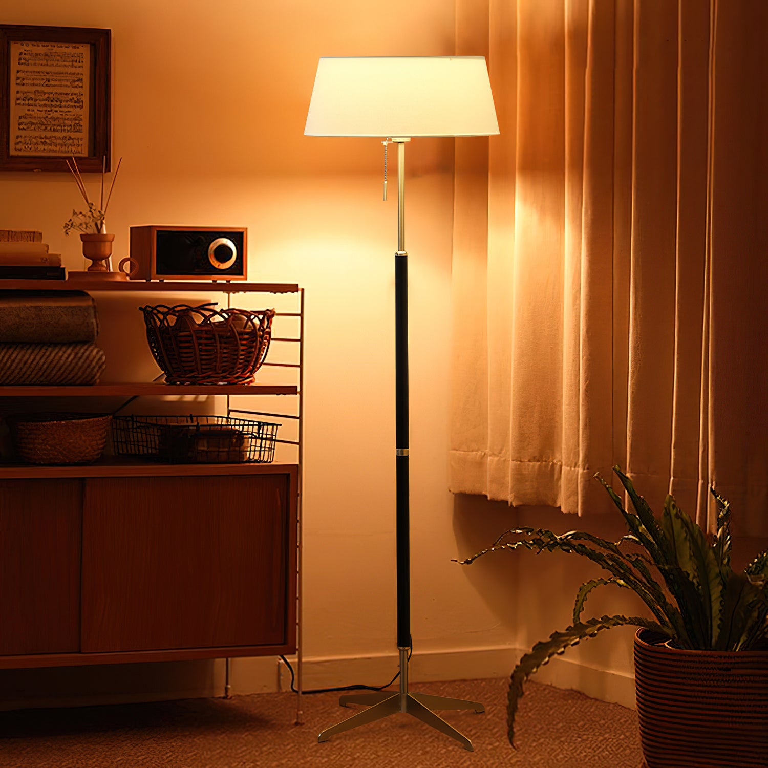 Modern Kavik Floor Lamp - Adjustable LED Standing Light for Living Room, Bedroom & Office - Bright & Energy-Efficient Home Decor Lighting