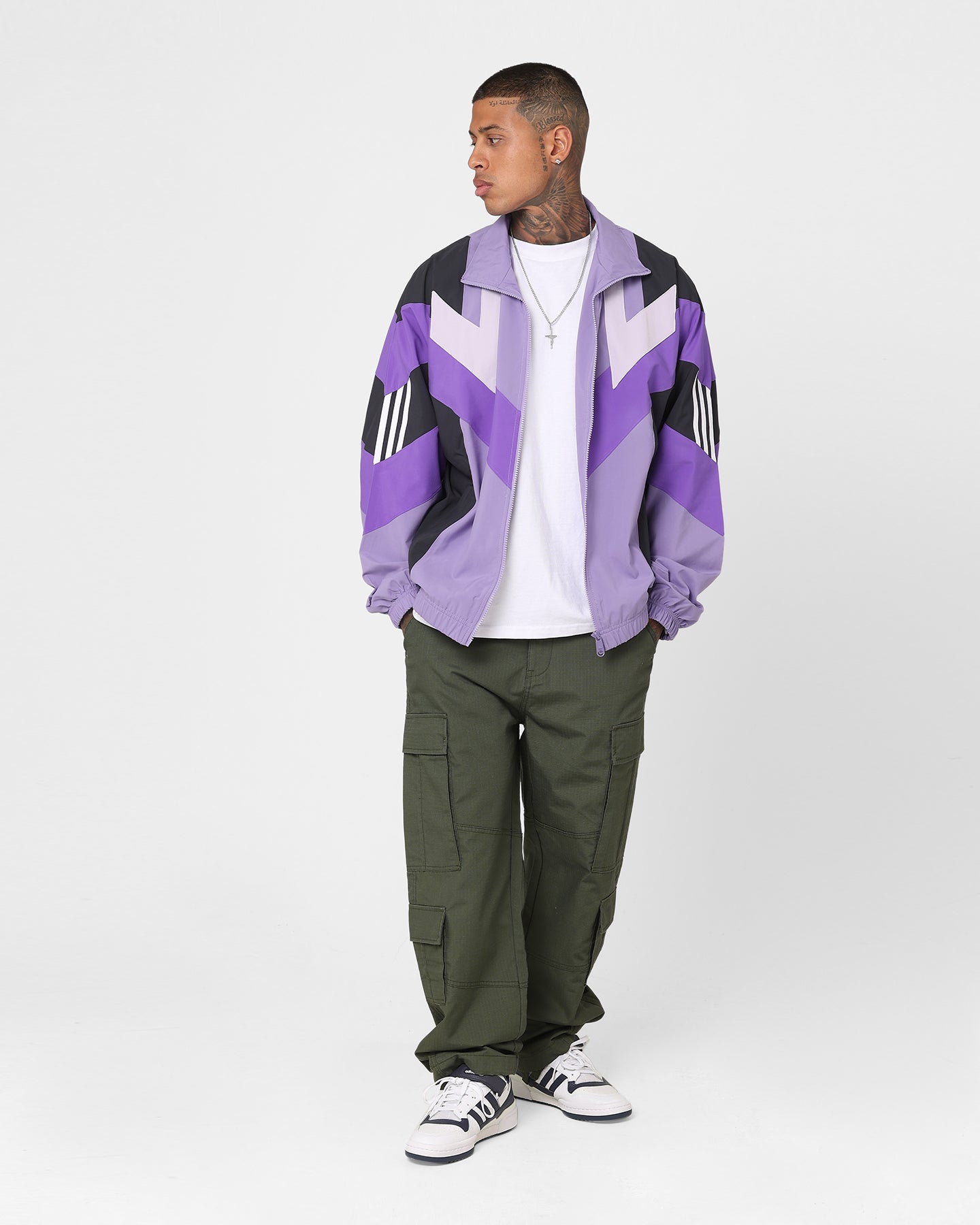 Adidas Tracktop 2 Jacket for Men & Women - Magic Lilac/Carbon - Lightweight Running Hoodie for Gym, Jogging & Outdoor Sports