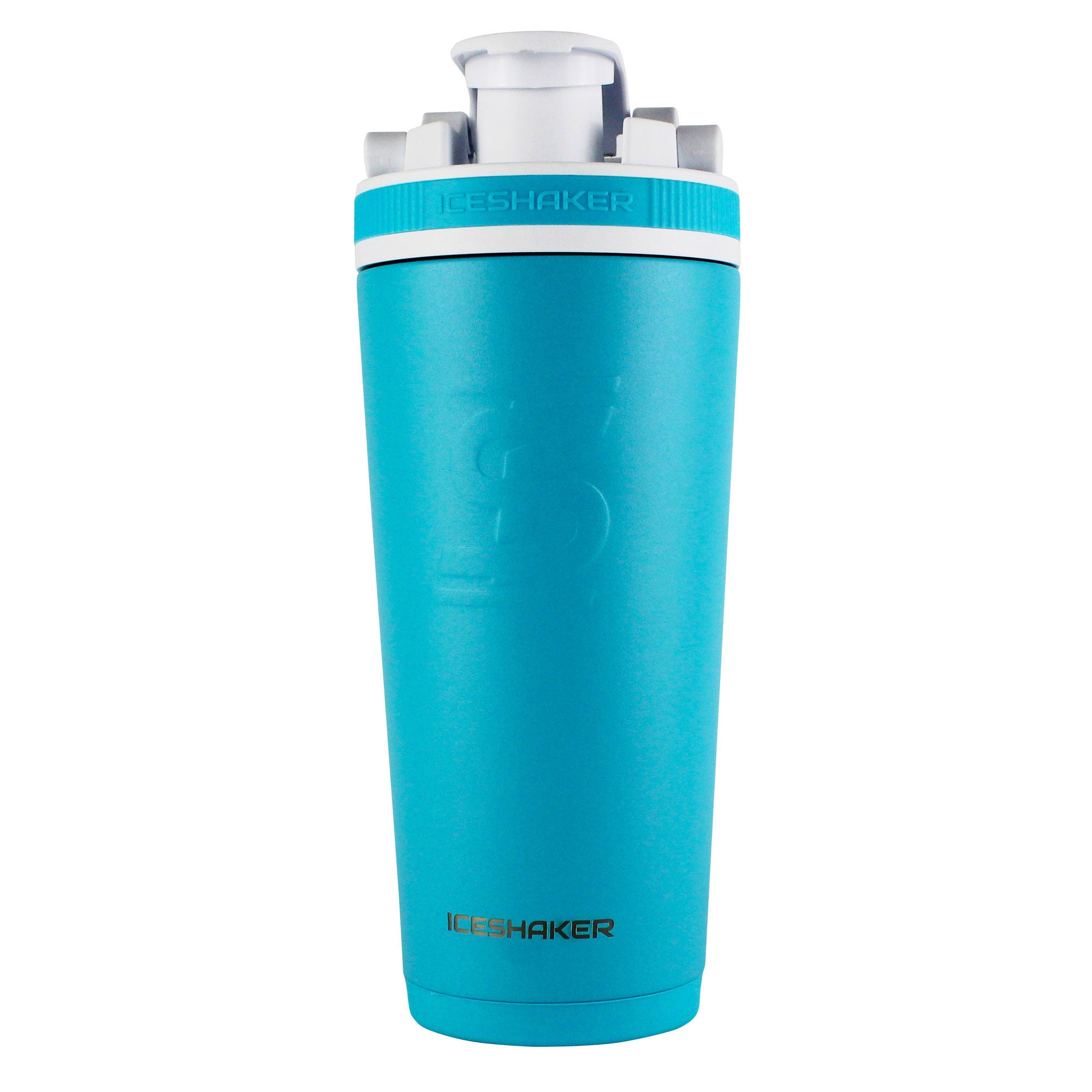 Officially Licensed Chicago Fire 26oz Insulated Stainless Steel Water Bottle with Leakproof Lid - Caribbean Blue - Perfect for Gym, Workouts & Outdoor Activities