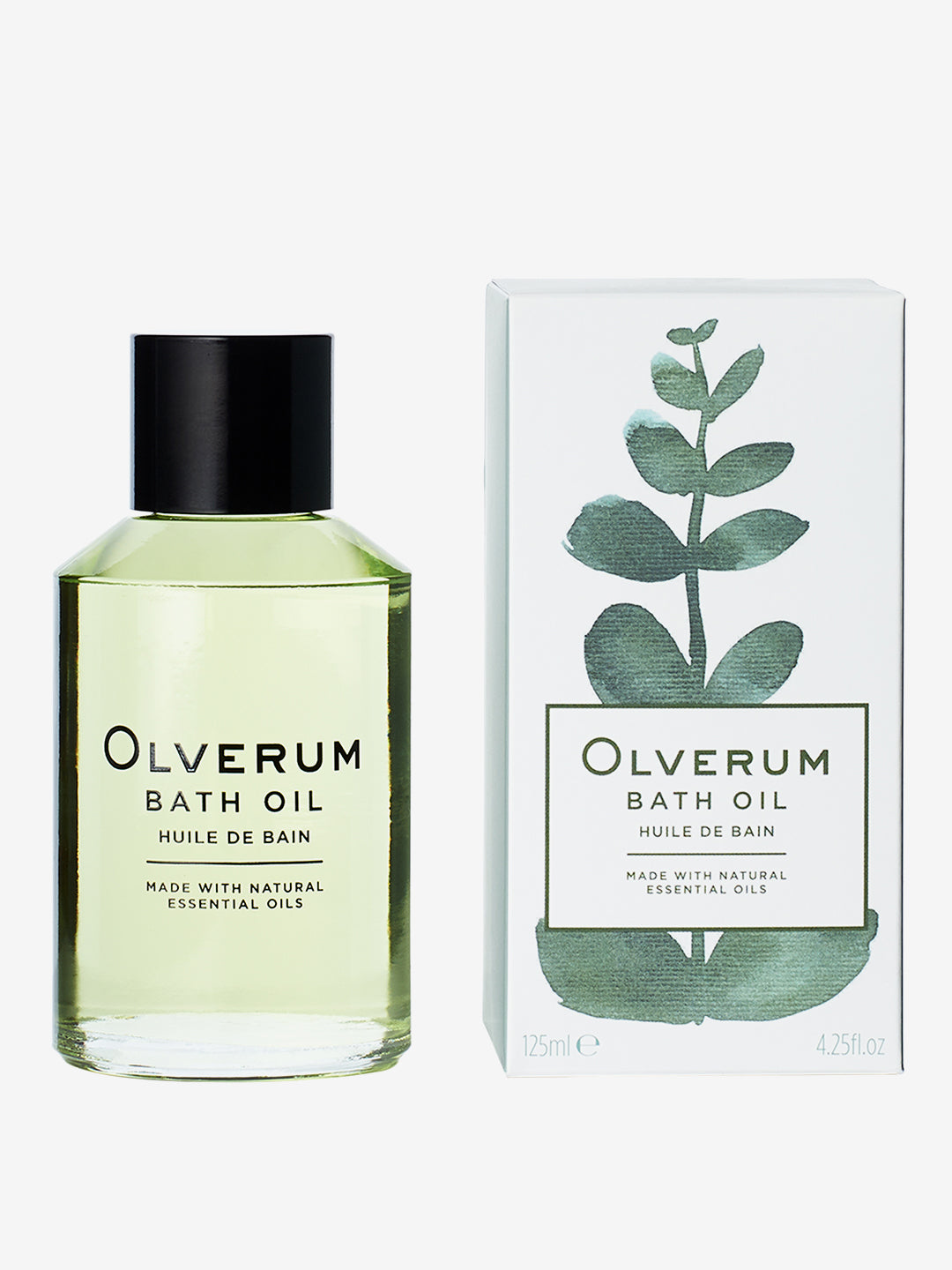 Olverum Bath Oil 125ml - Relaxing Aromatherapy Essential Oil for Stress Relief & Muscle Relaxation - Perfect for Spa, Bath, and Self-Care Rituals