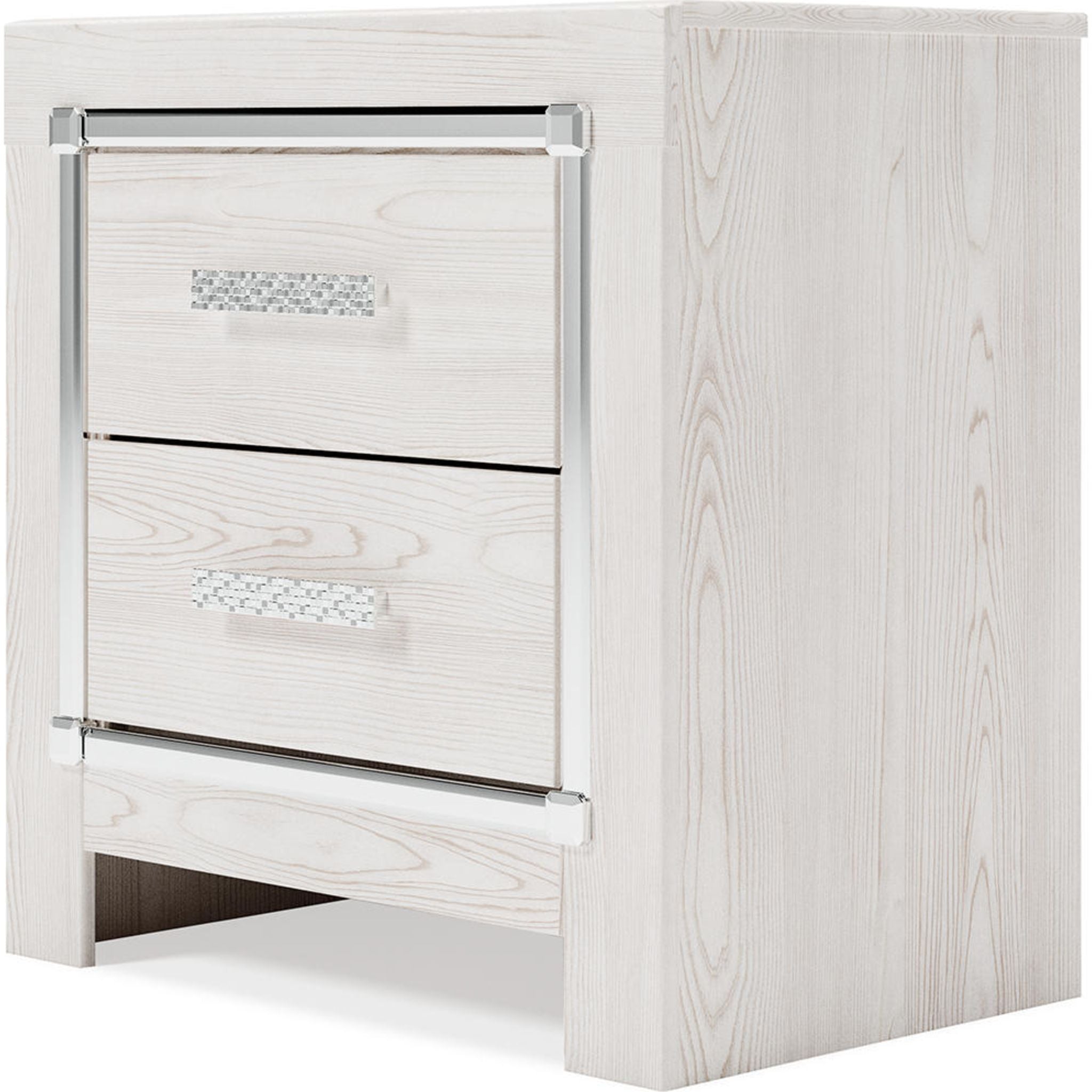Altyra White Nightstand - Modern Bedside Table with Drawer for Bedroom, Living Room & Guest Room - Stylish & Functional Home Decor