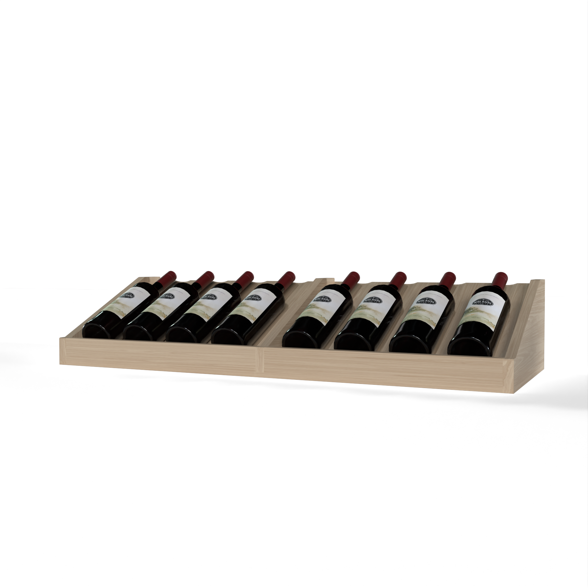 GrandCellar™ 8-Column Full Depth Wine Bottle Cradle Display Top - Premium Wine Rack for Cellar Organization & Storage - Perfect for Home Wine Cellars, Bars, and Restaurants